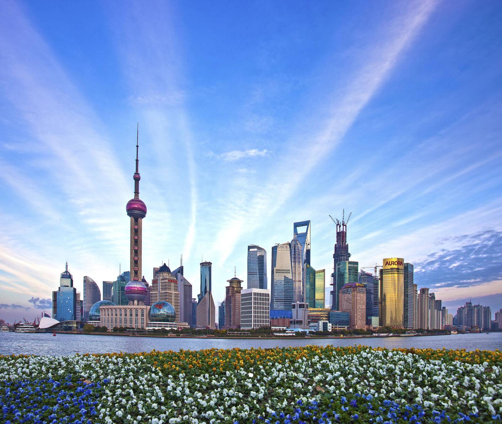 Обои Китай городской пейзаж небоскребы на рабочий стол