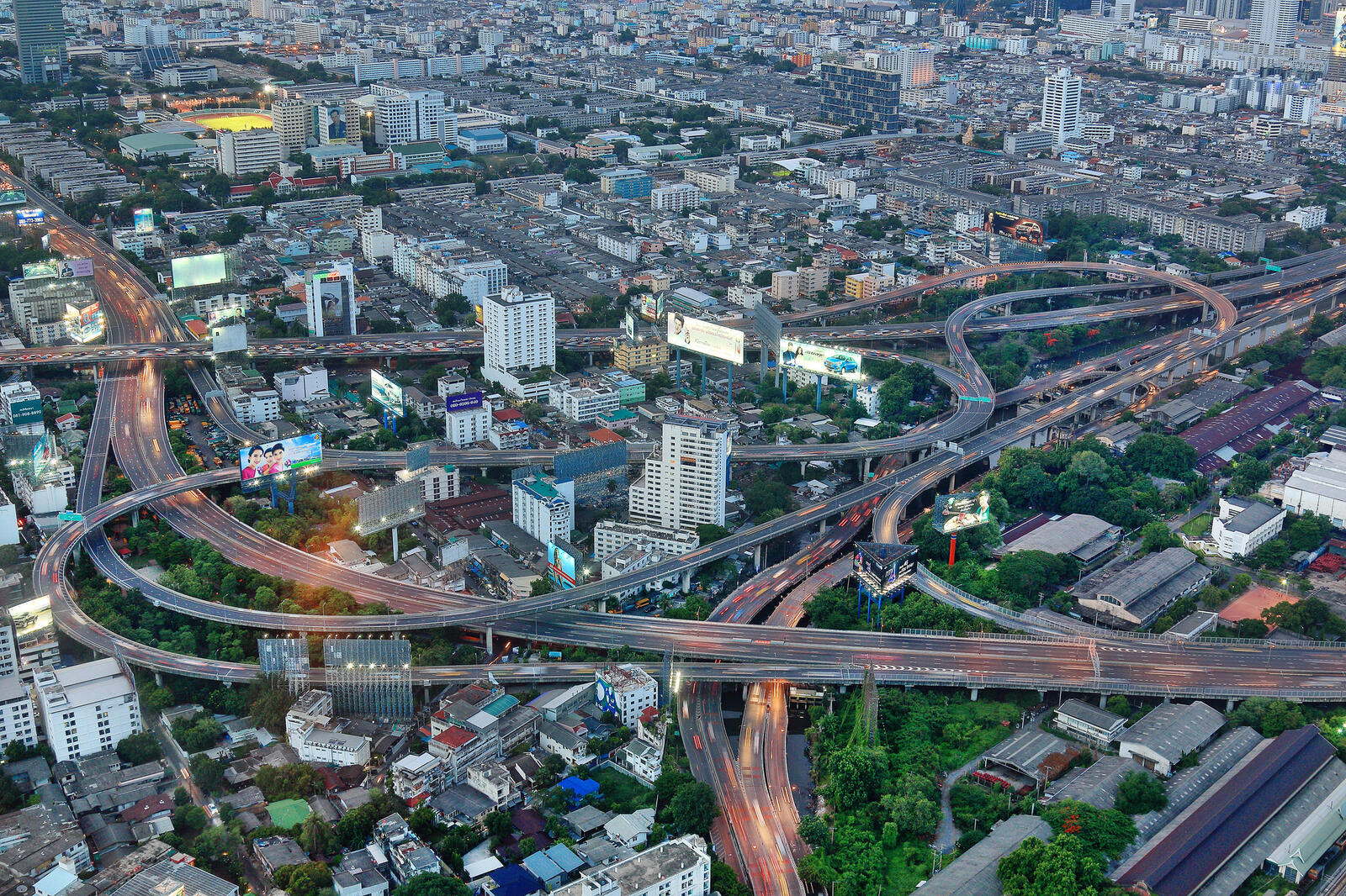桌面上的壁纸泰国 城市 俯视图