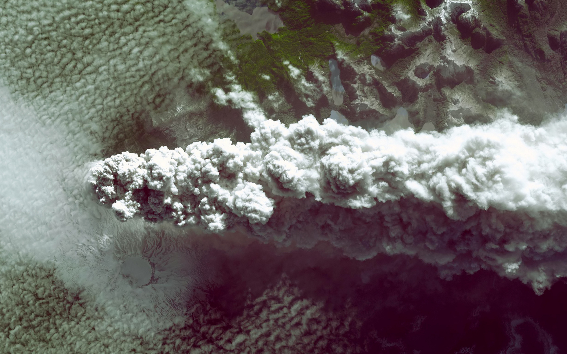 Wallpapers mountains volcanoes eruption on the desktop