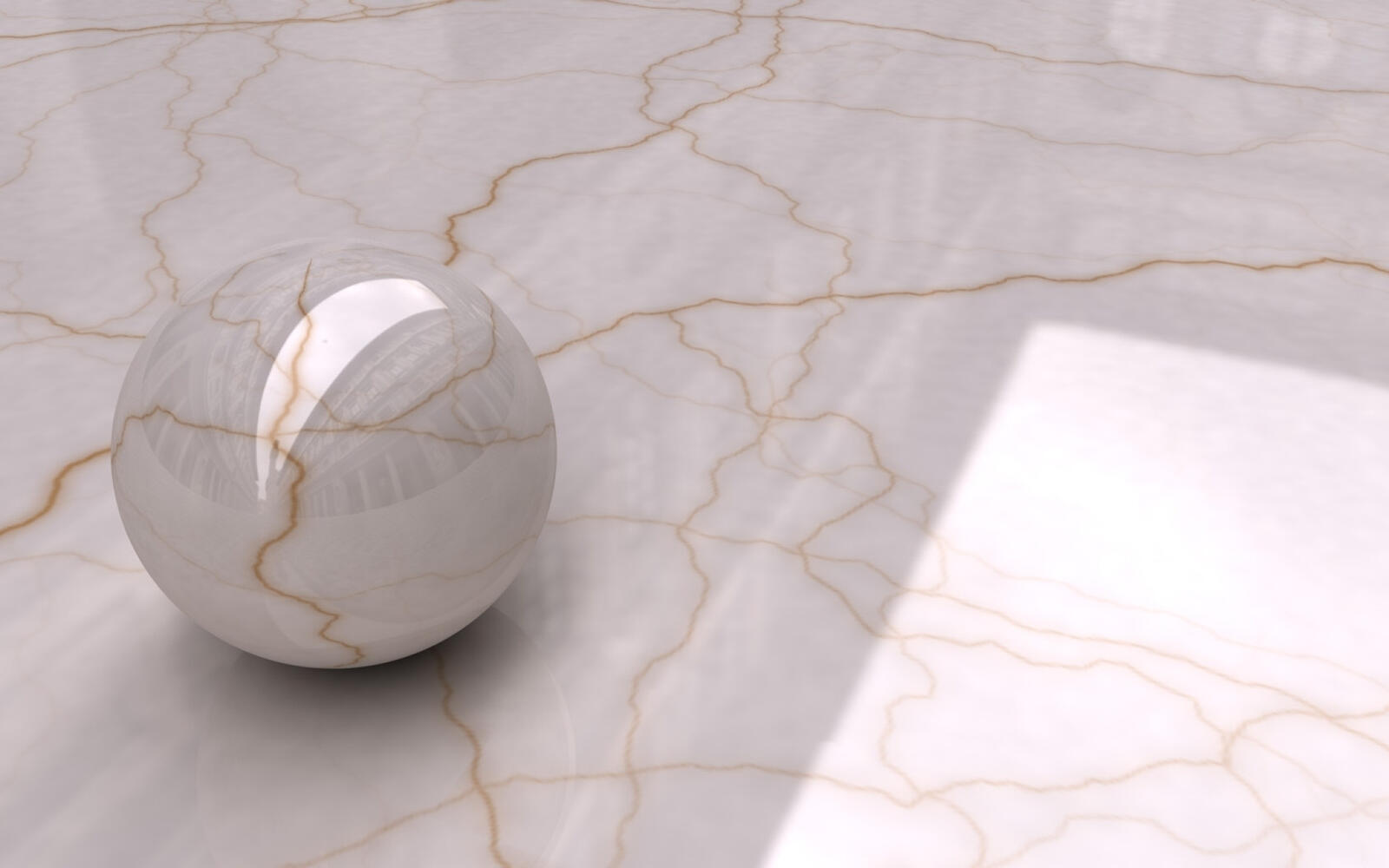 Wallpapers surface marble ball on the desktop