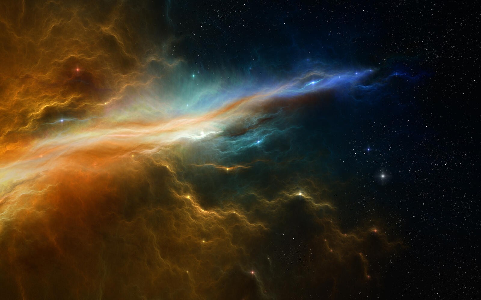 Wallpapers universe space colors on the desktop