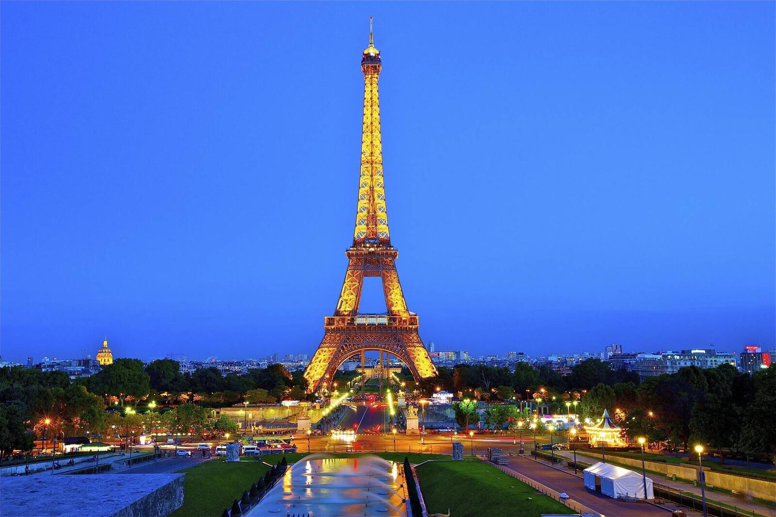 Wallpapers evening cityscape France on the desktop