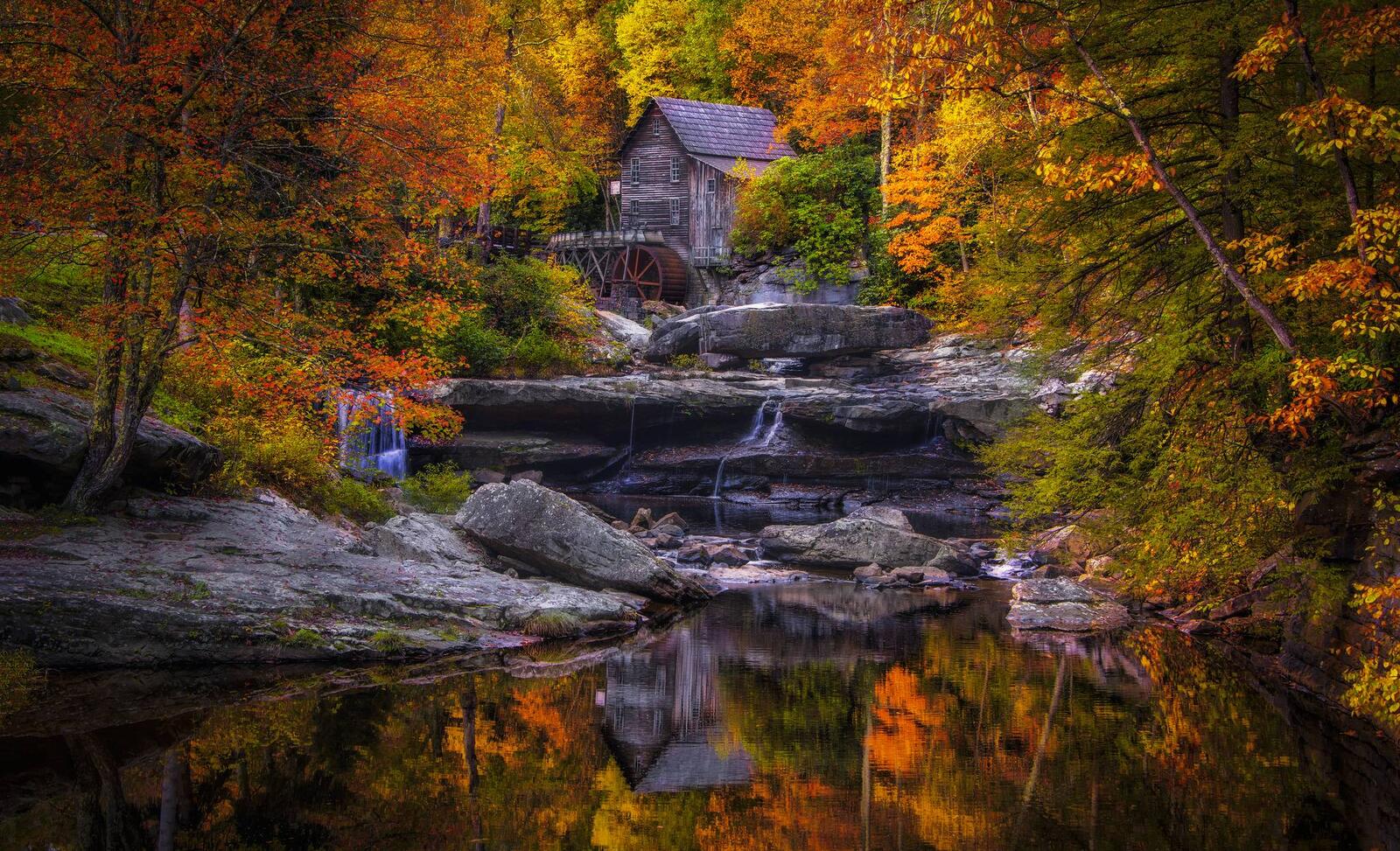 Wallpapers Glade Creek Grist Mill West Virginia watermill on the desktop
