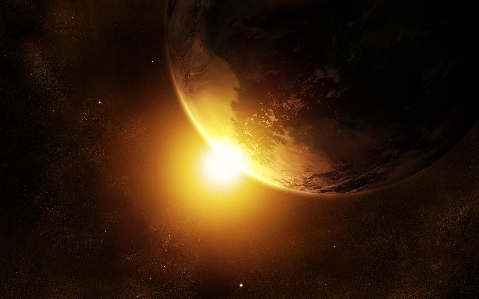Wallpapers universe space sun on the desktop