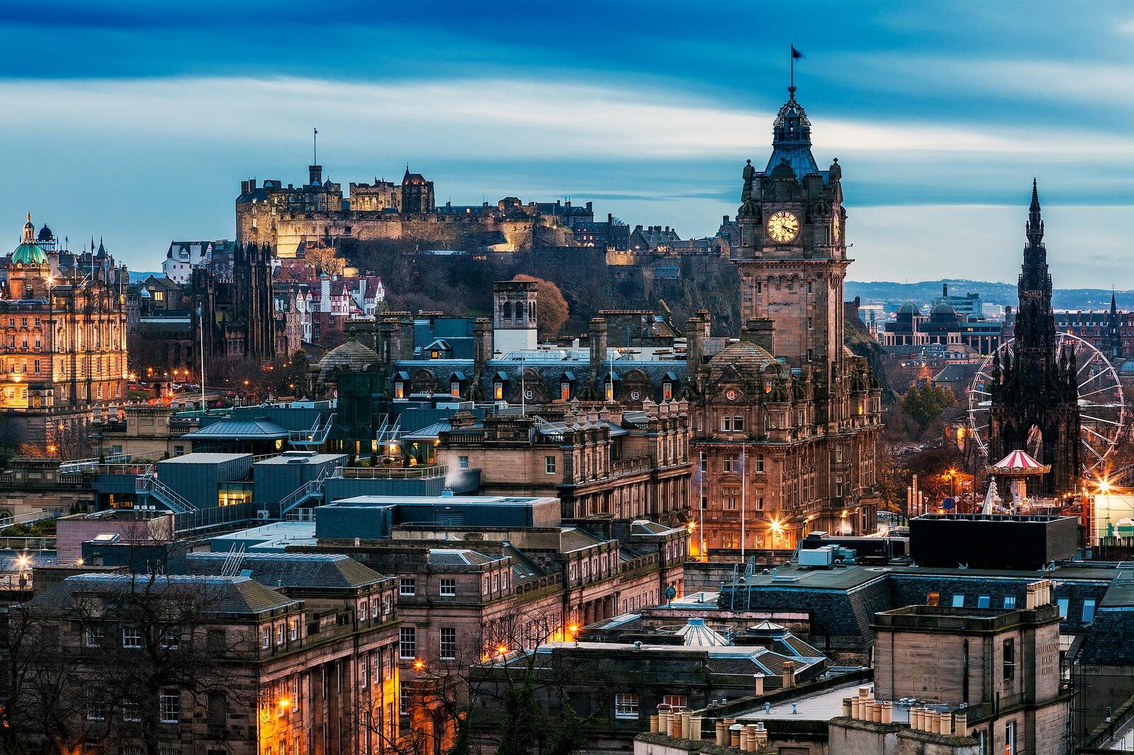 Обои город Scotland Edinburgh на рабочий стол