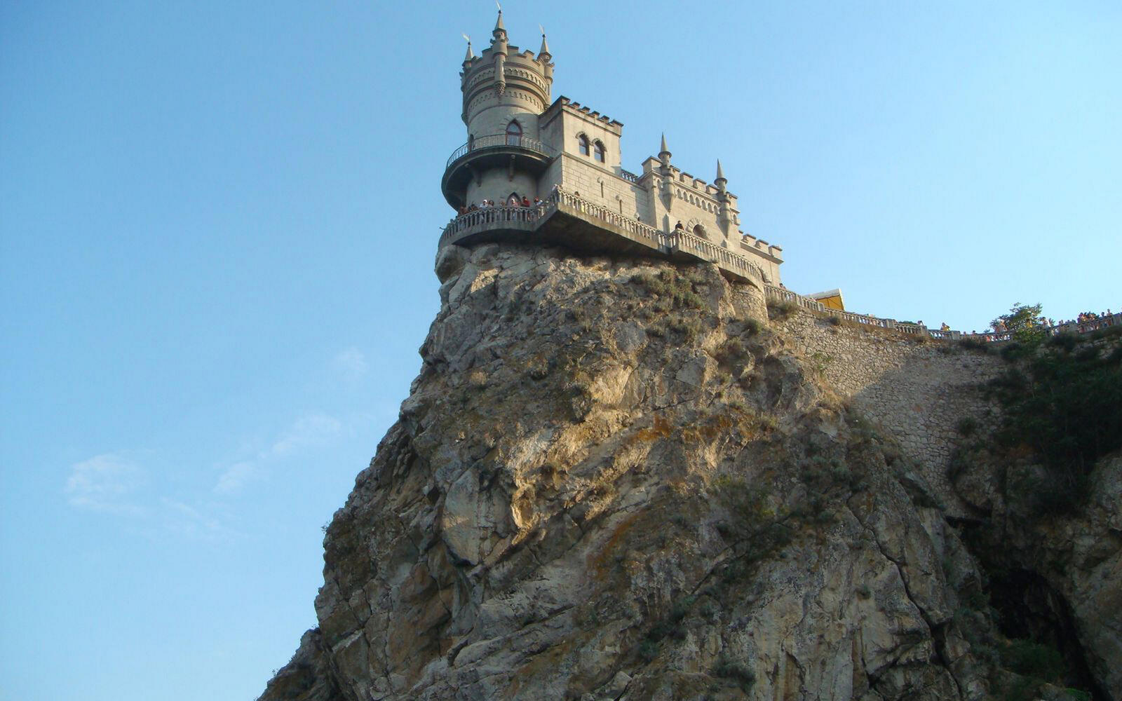Обои Крым Ласточкино гнездо памятник на рабочий стол