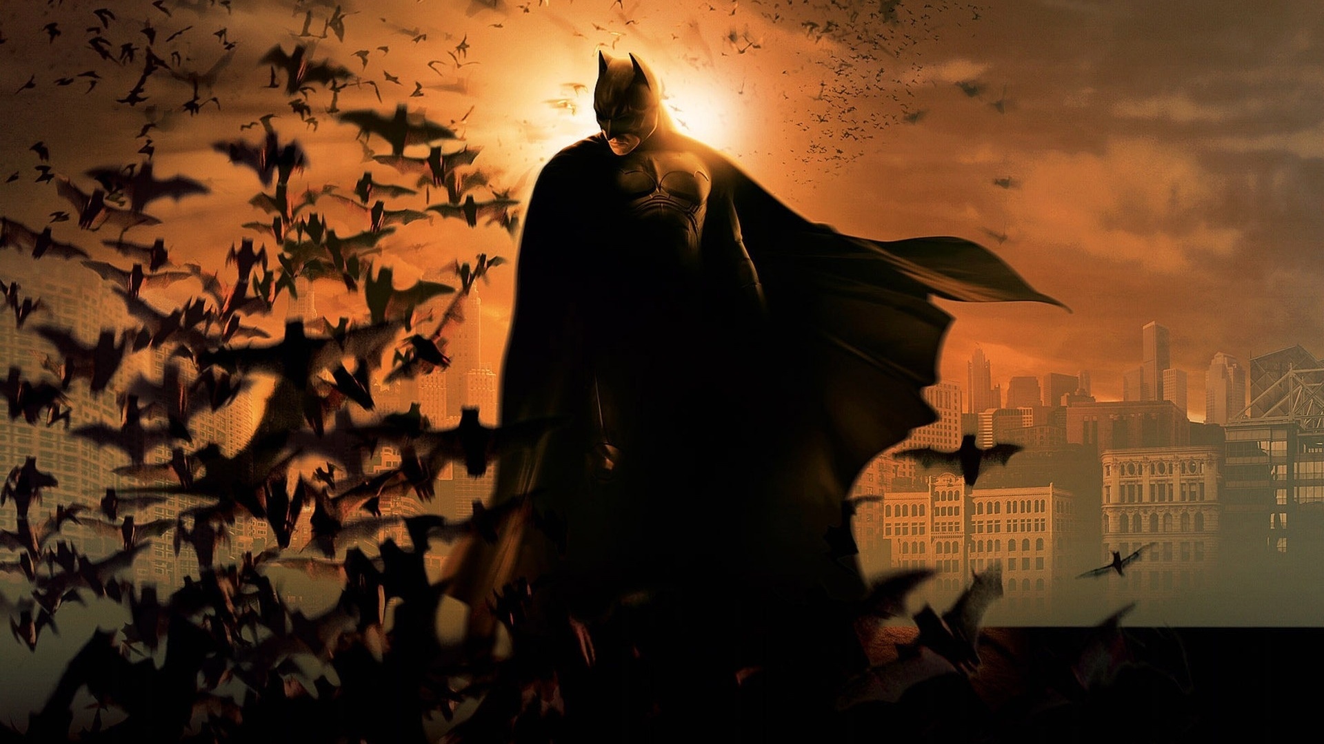 Wallpapers batman superhero night on the desktop