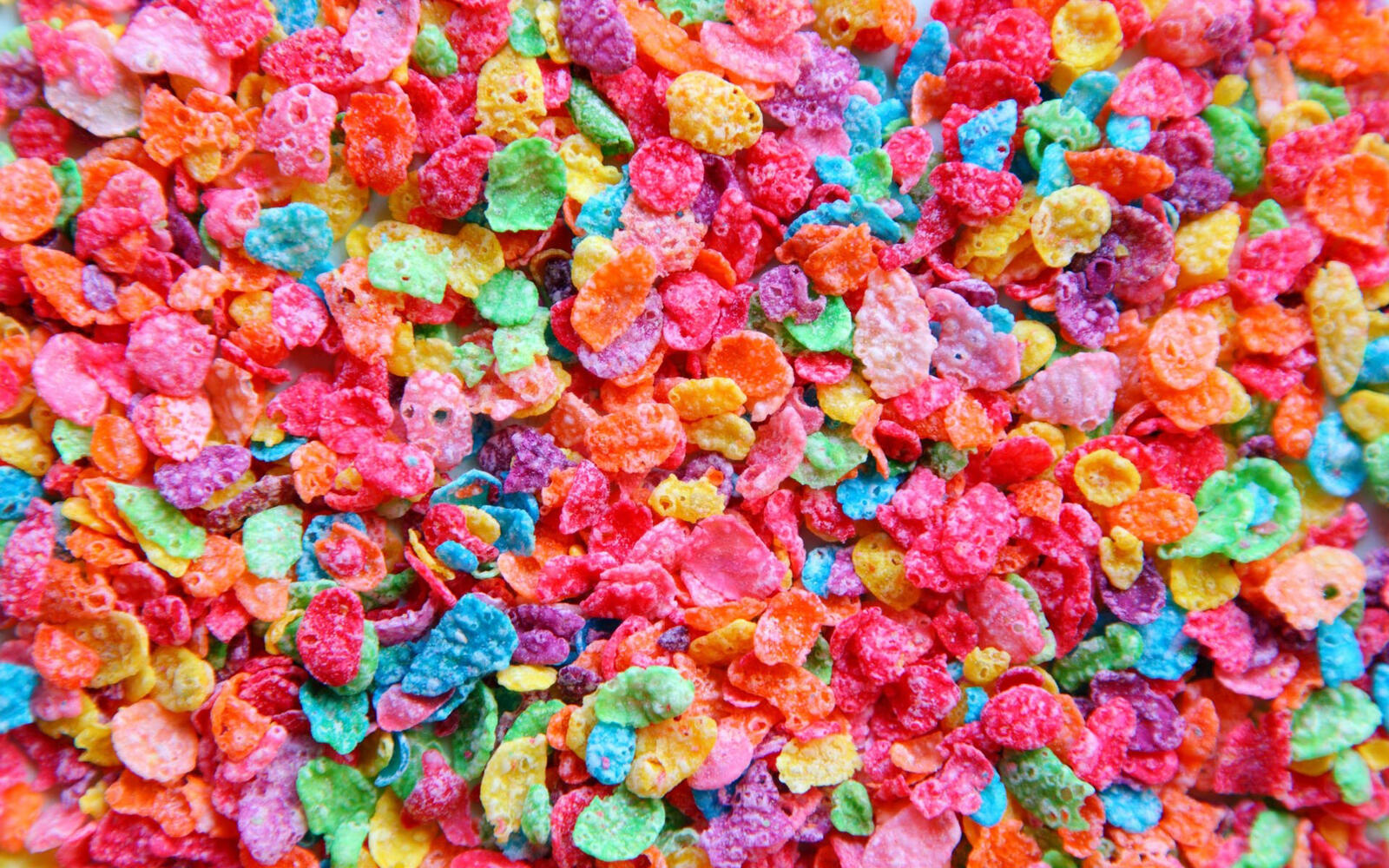 Wallpapers multicolored corn flakes on the desktop