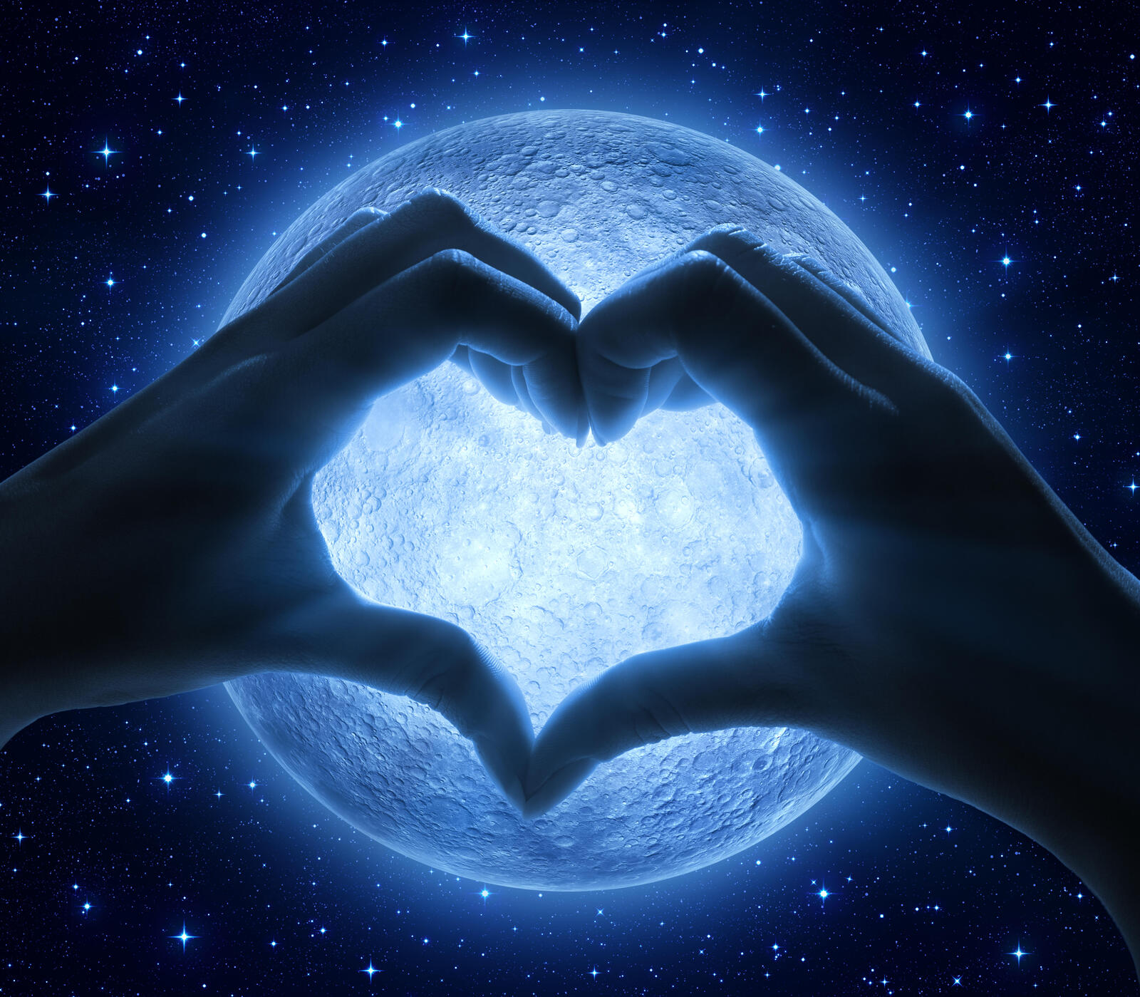 Wallpapers Valentine day moon a day of lovers on the desktop