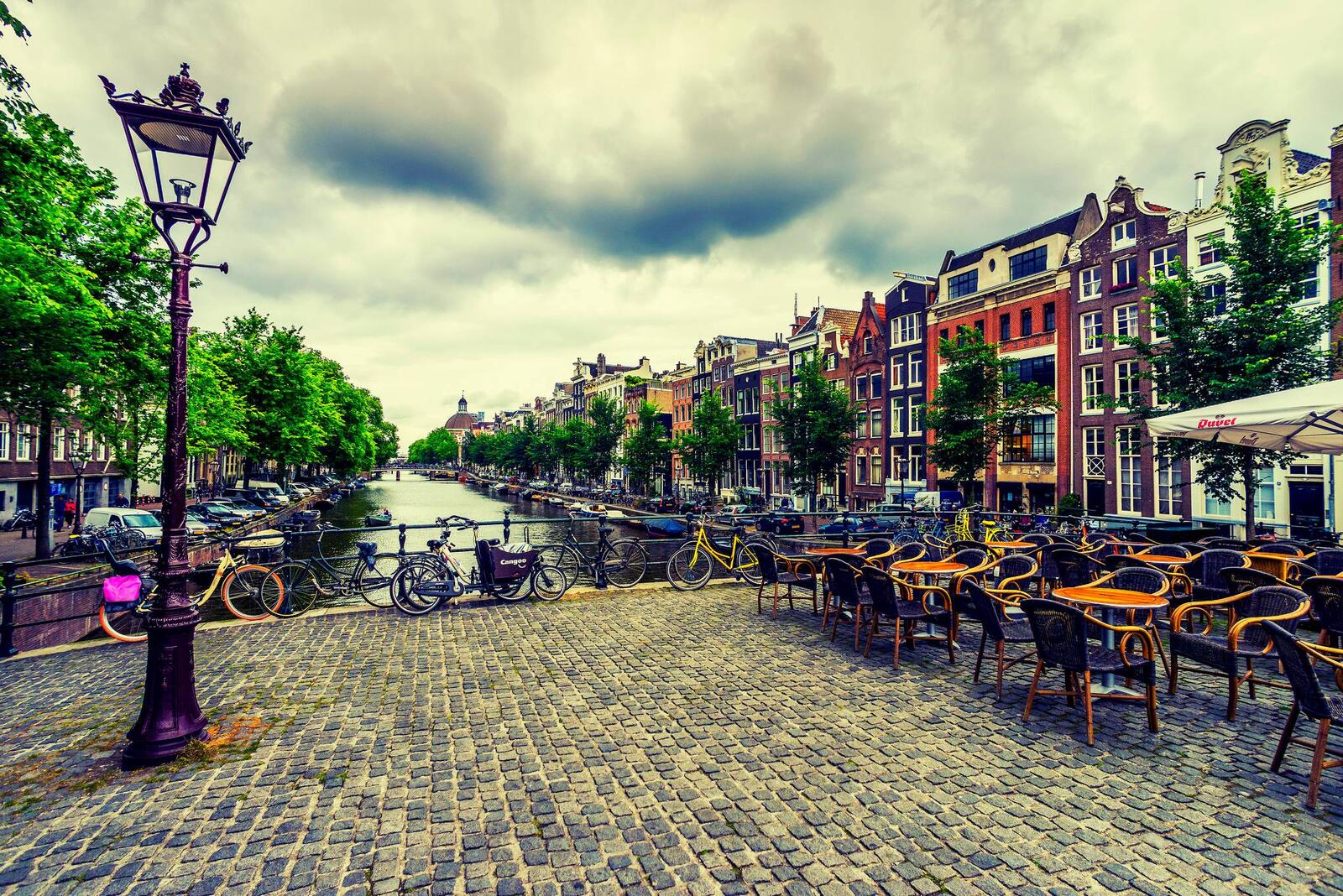 Обои расположен в провинции Северная Голландия Амстердам улица на рабочий стол