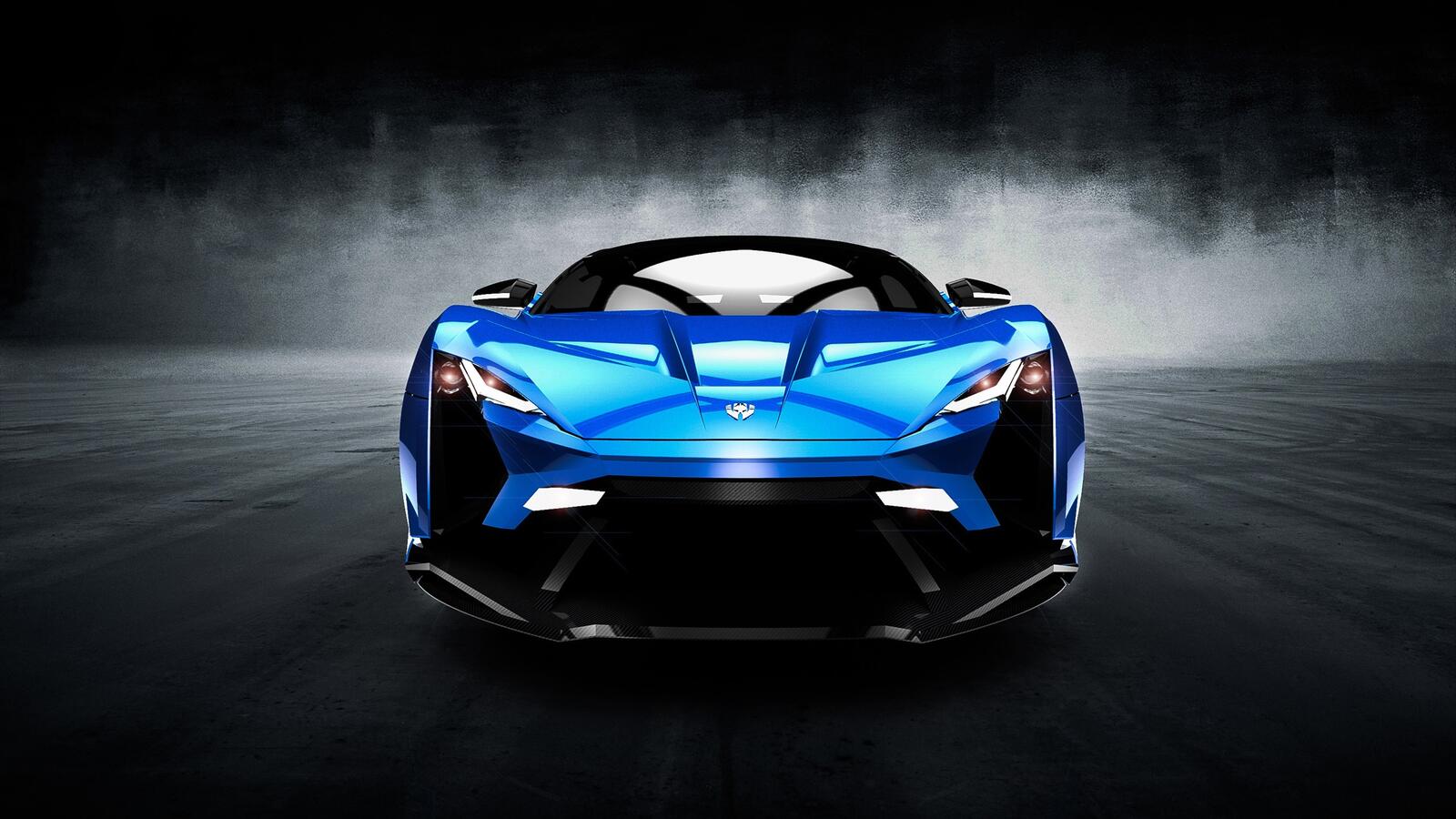 Wallpapers sports car concept blue on the desktop