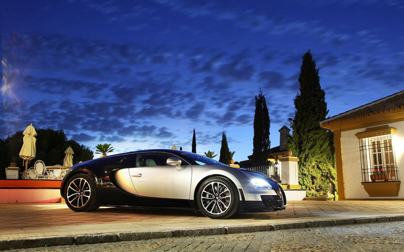 Wallpapers villa sports car bugatti veyron on the desktop