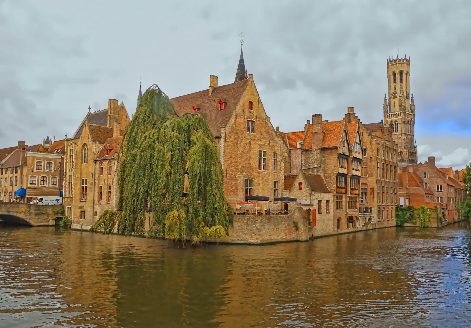 Wallpapers river brugge canal on the desktop