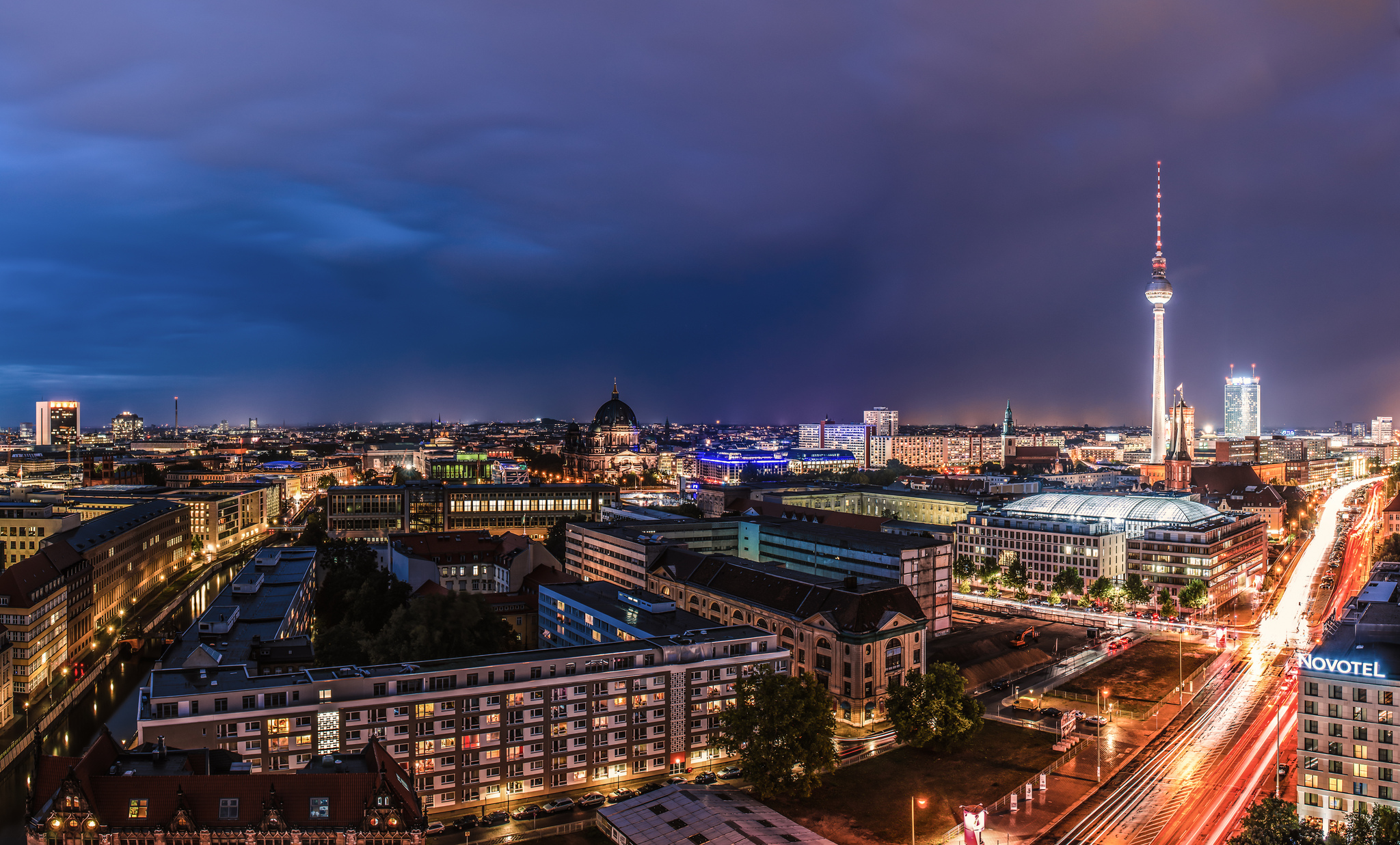страны архитектура ночь берлин германия без смс