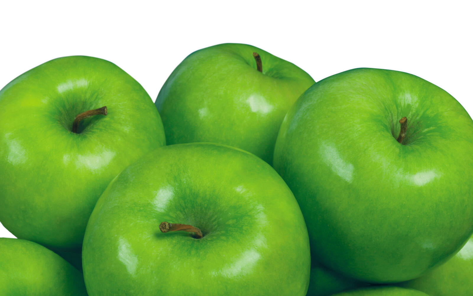 Обои фрукты яблоки зеленые на рабочий стол