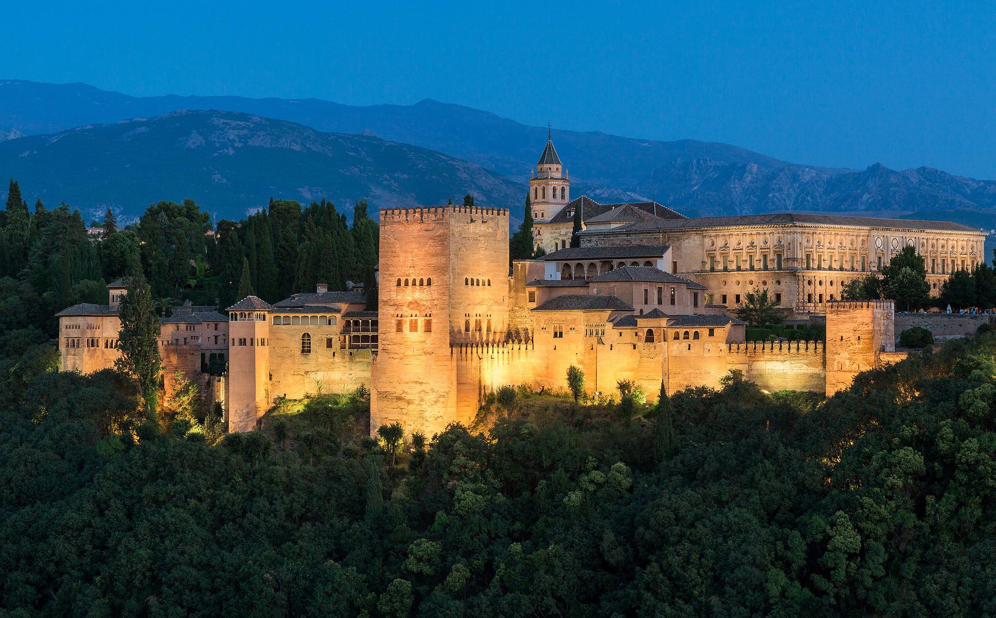 Обои Альгамбра является дворец и крепость Гранада Андалусия на рабочий стол