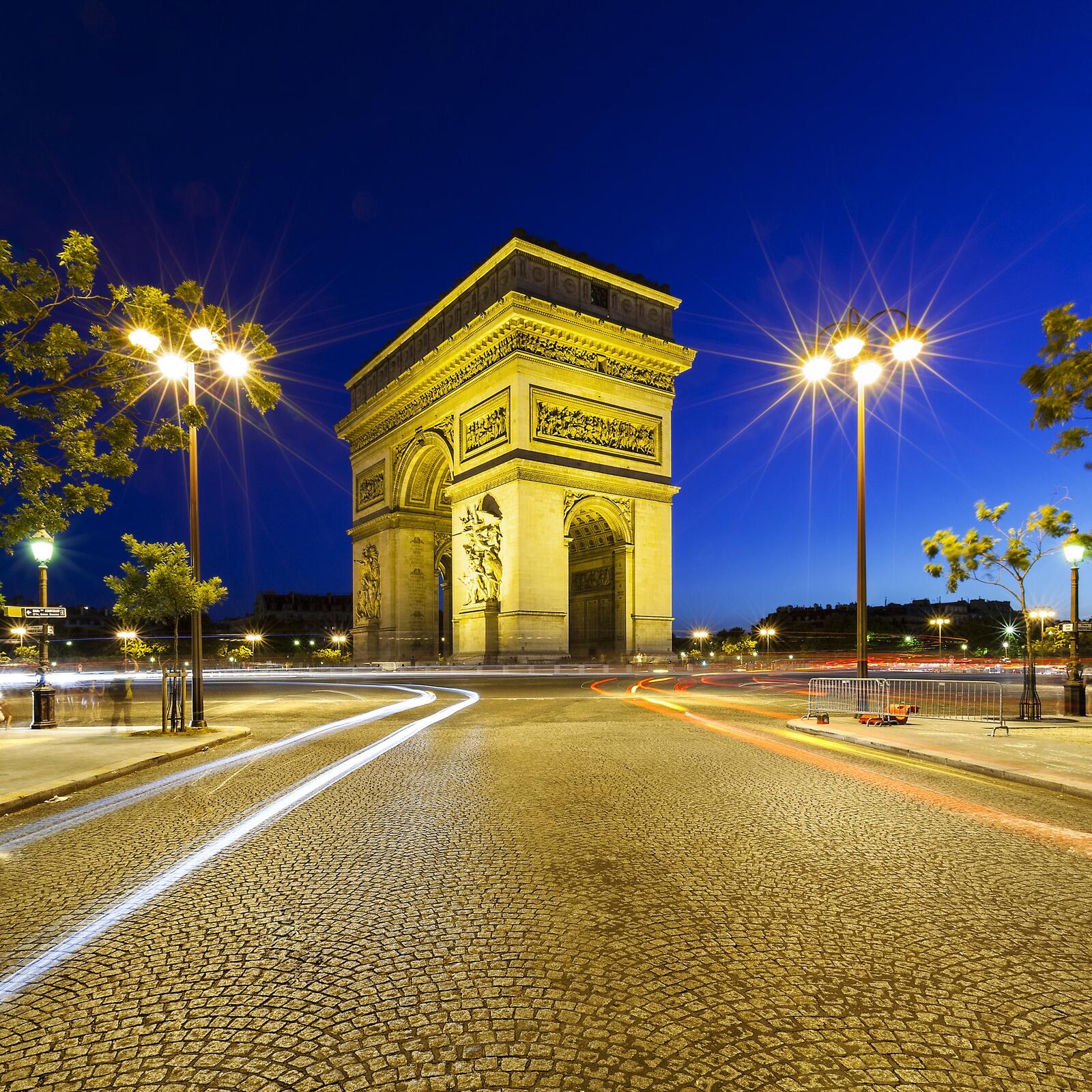 Wallpapers city France evening city on the desktop