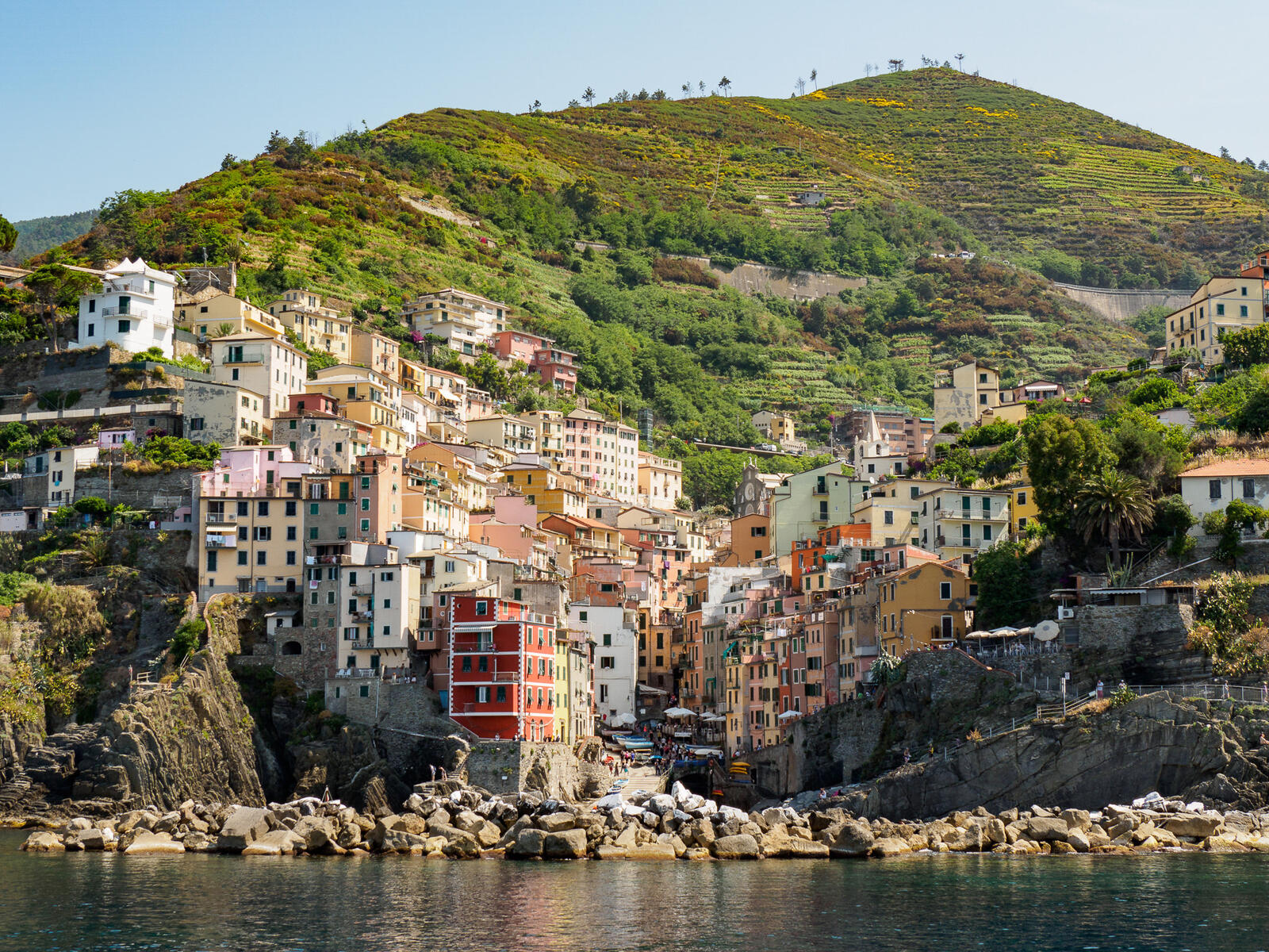 Обои Cinque Terre Riomaggiore Италия на рабочий стол