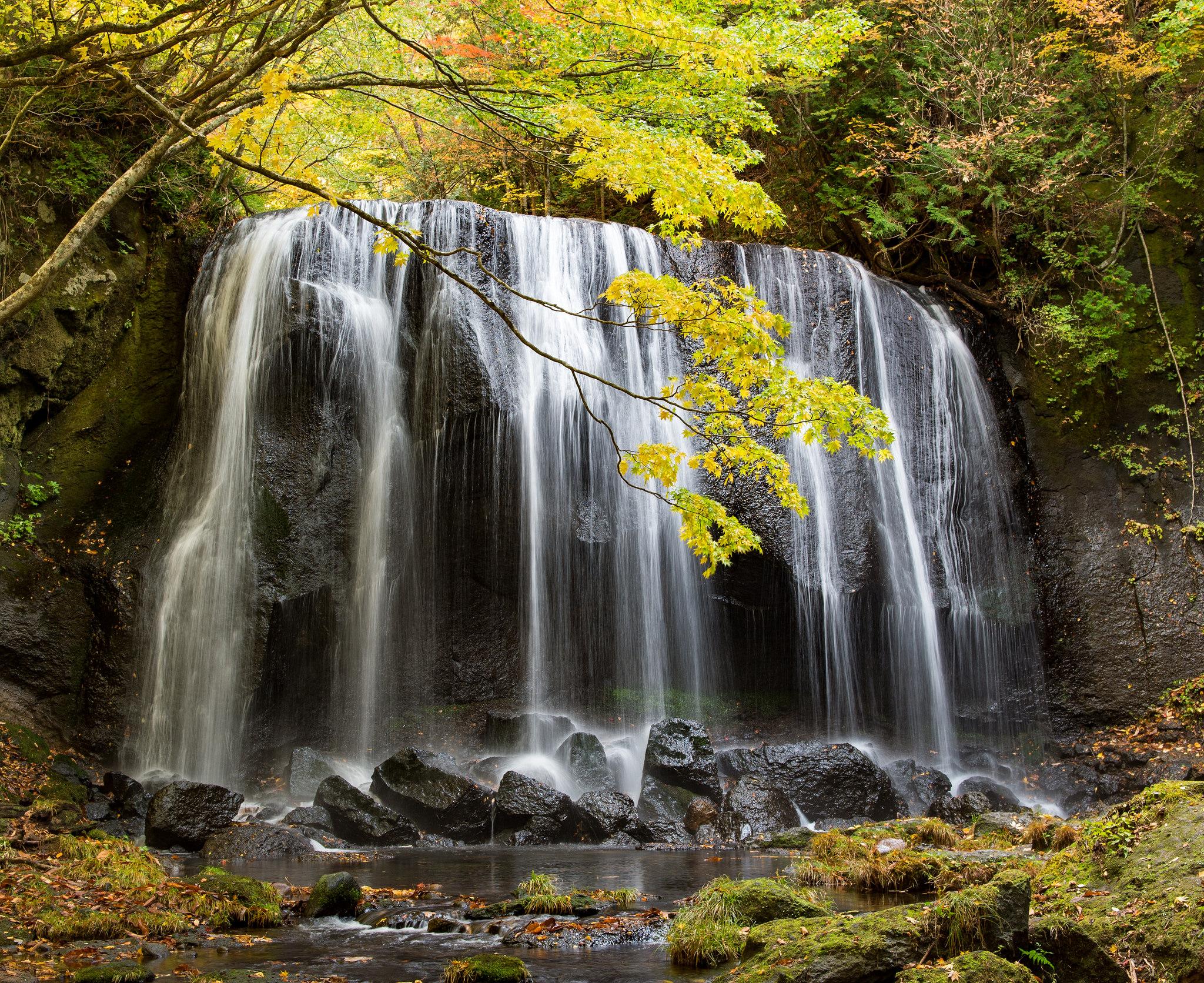 Фото бесплатно большой водопад, камни, скалы