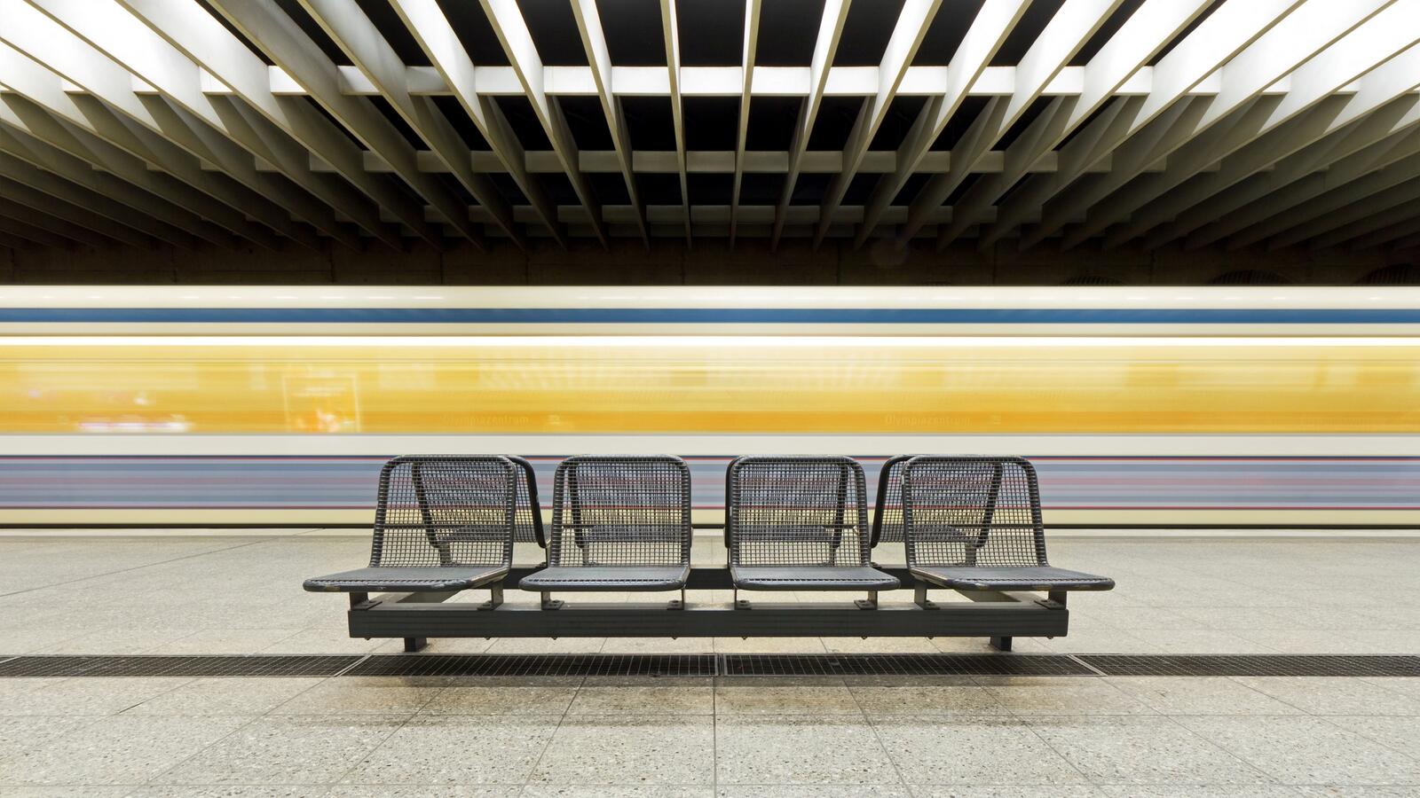 Обои метро кресла линия на рабочий стол