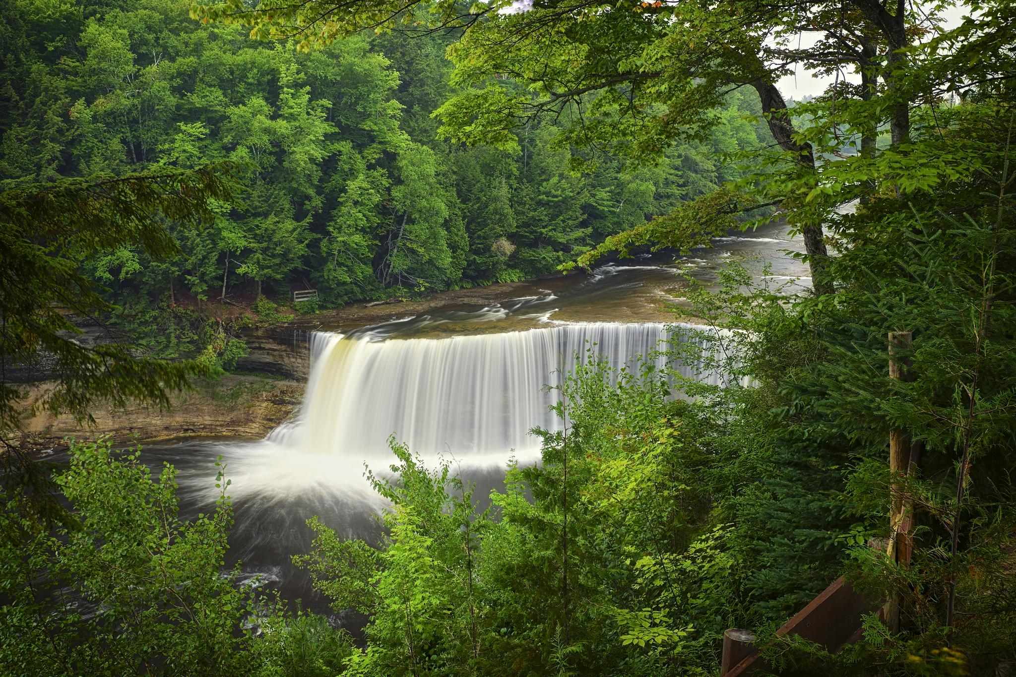 Обои водопад река Мичиган от photomonstr - картинки от Fonwall
