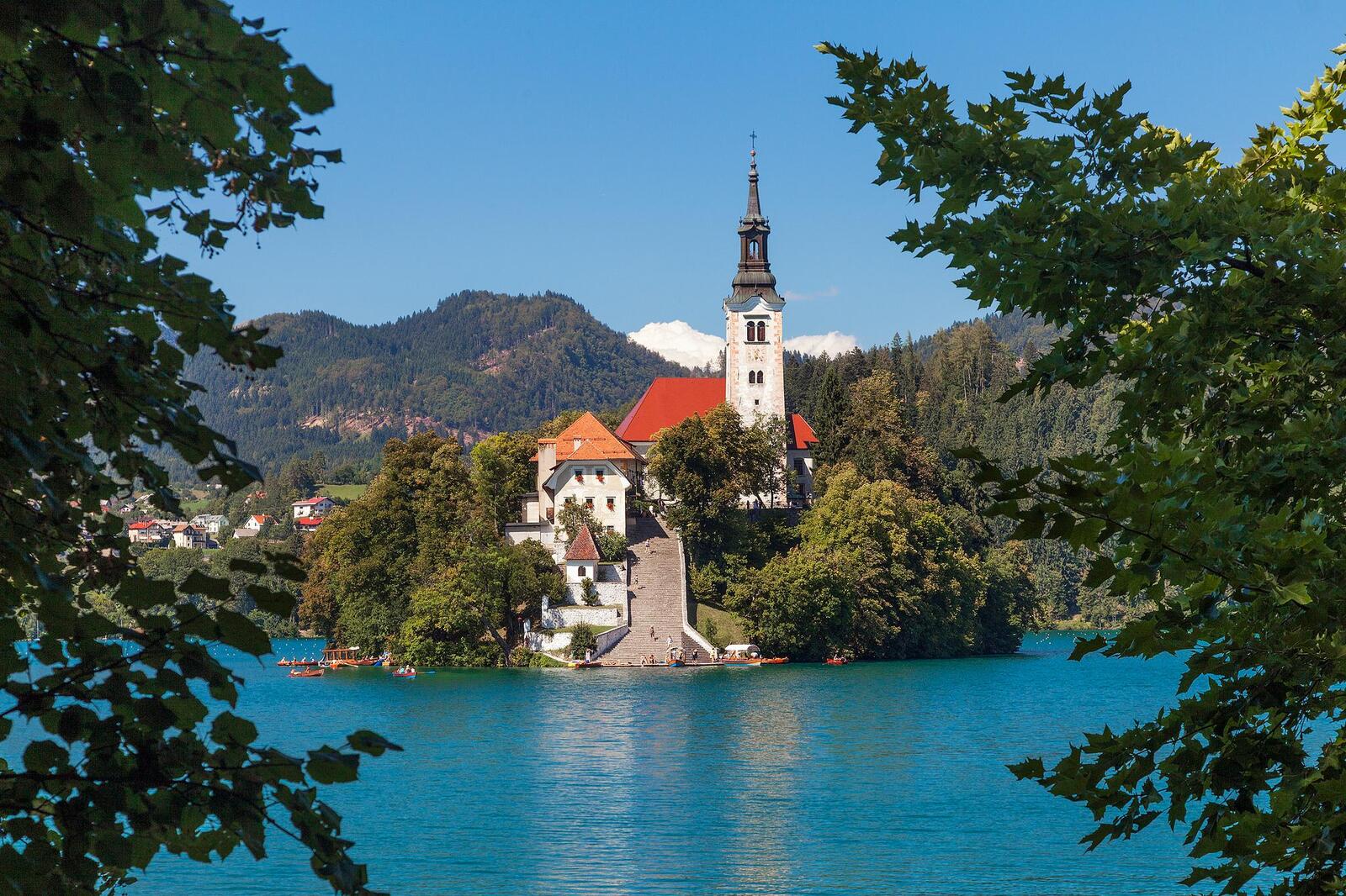 Обои Lake Bled Slovenia Озеро Блед на рабочий стол