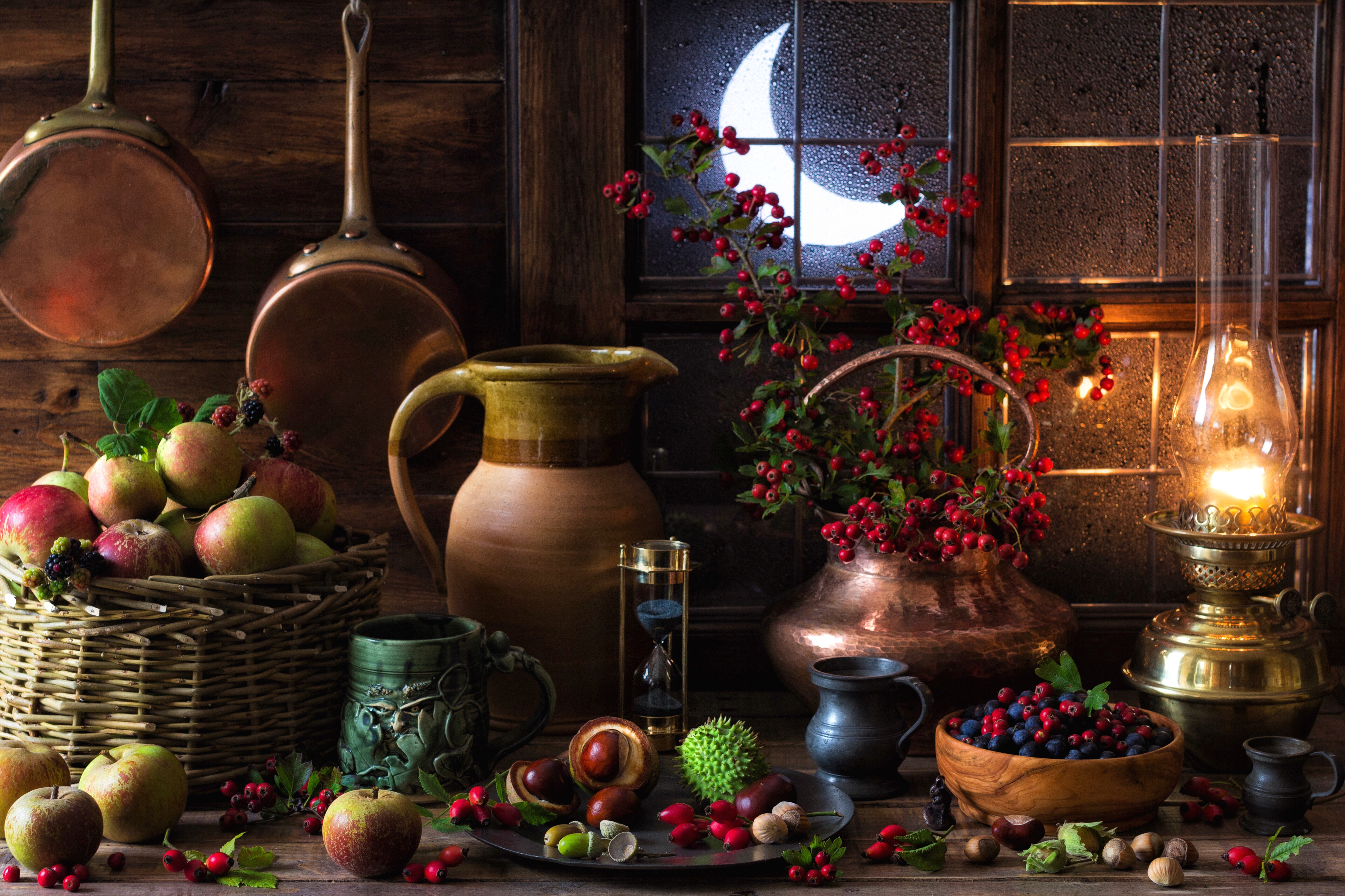 Wallpapers Mabon of the autumn equinox Druidism lantern on the desktop