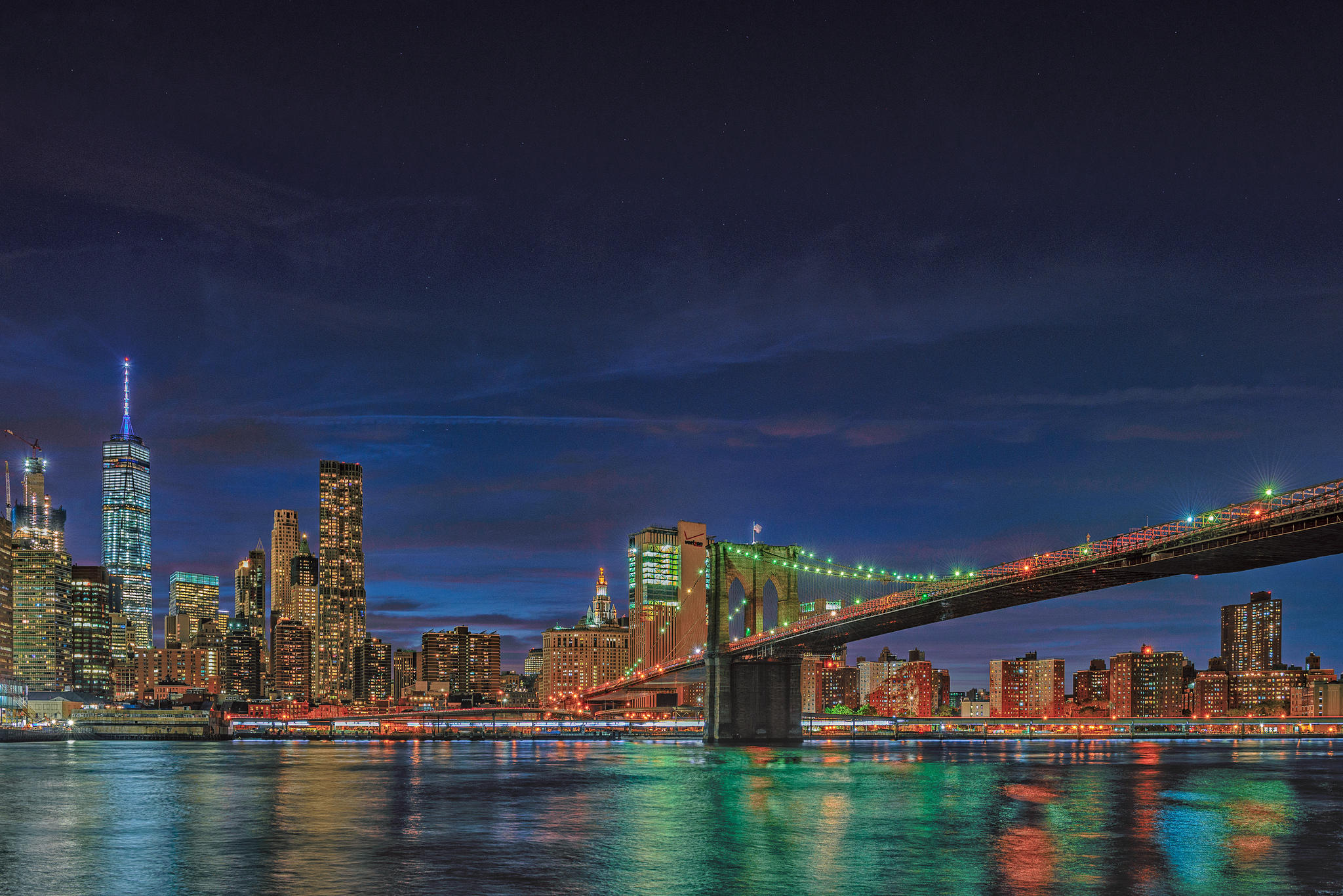免费照片布鲁克林大桥曼哈顿电脑屏保