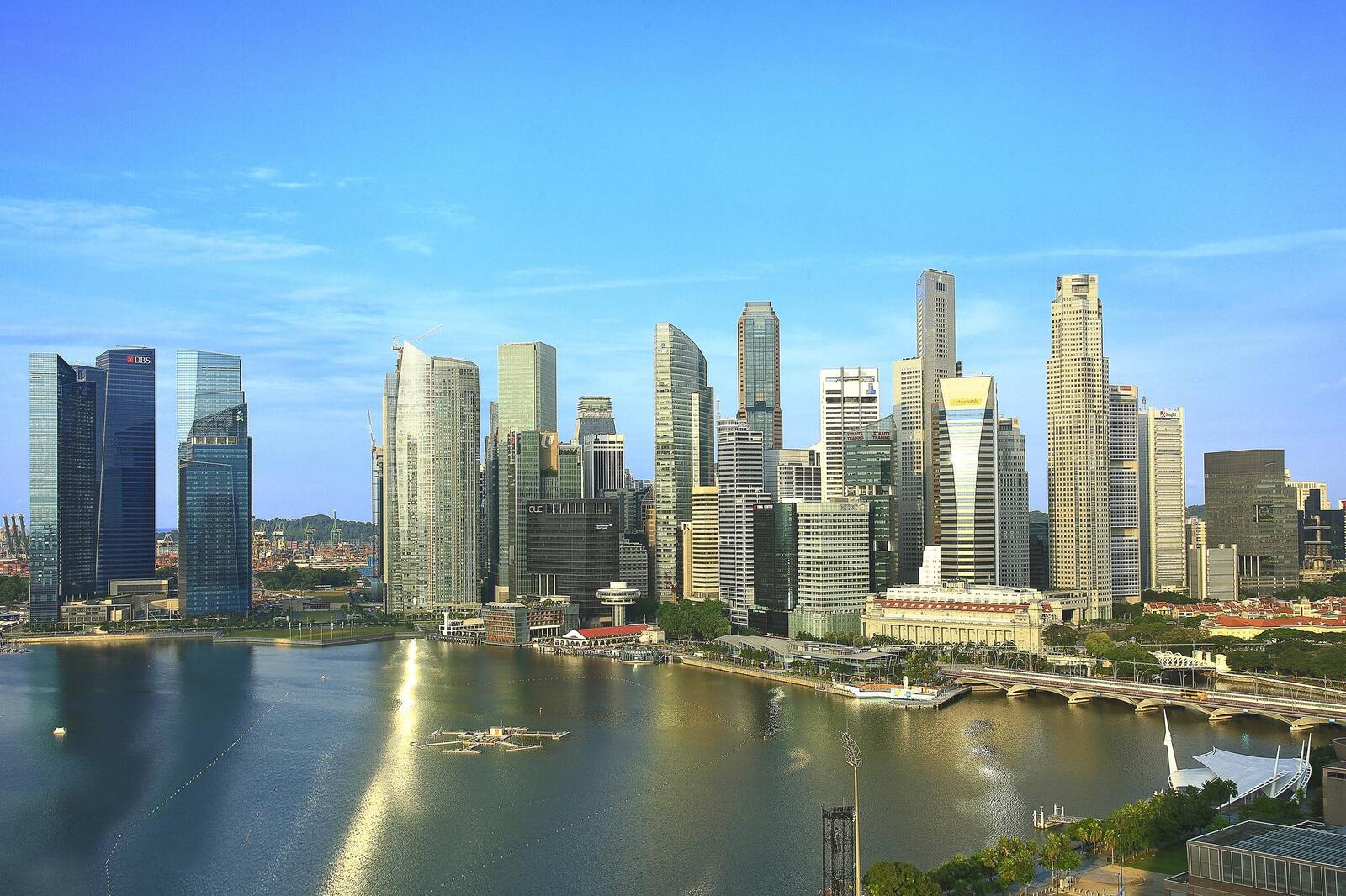 Обои небоскребы здания Сингапур на рабочий стол