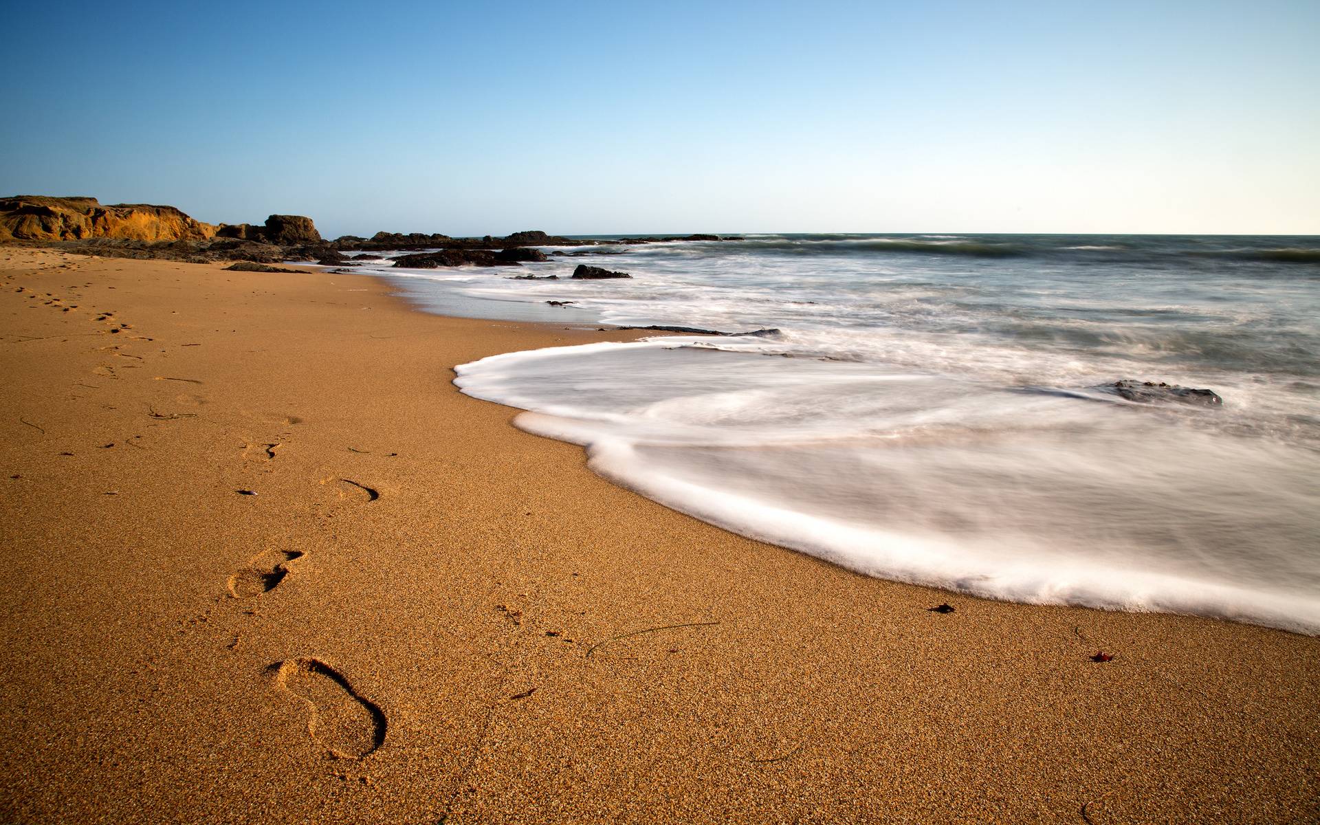 Фото море пейзаж песок - бесплатные картинки на Fonwall.