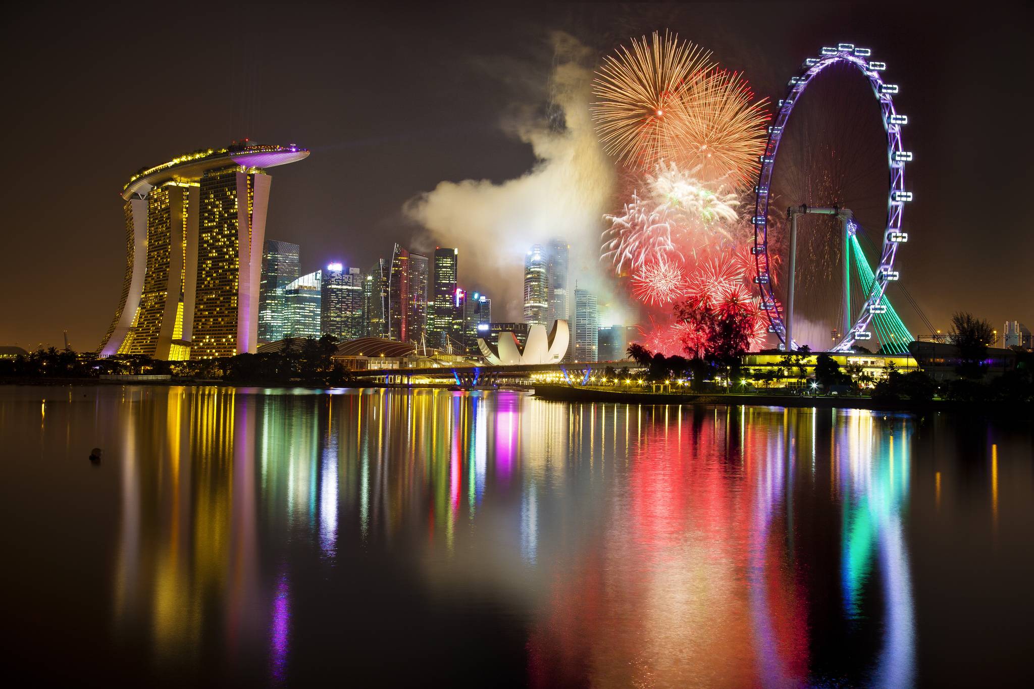 Колесо обозрения в Сингапуре скачать