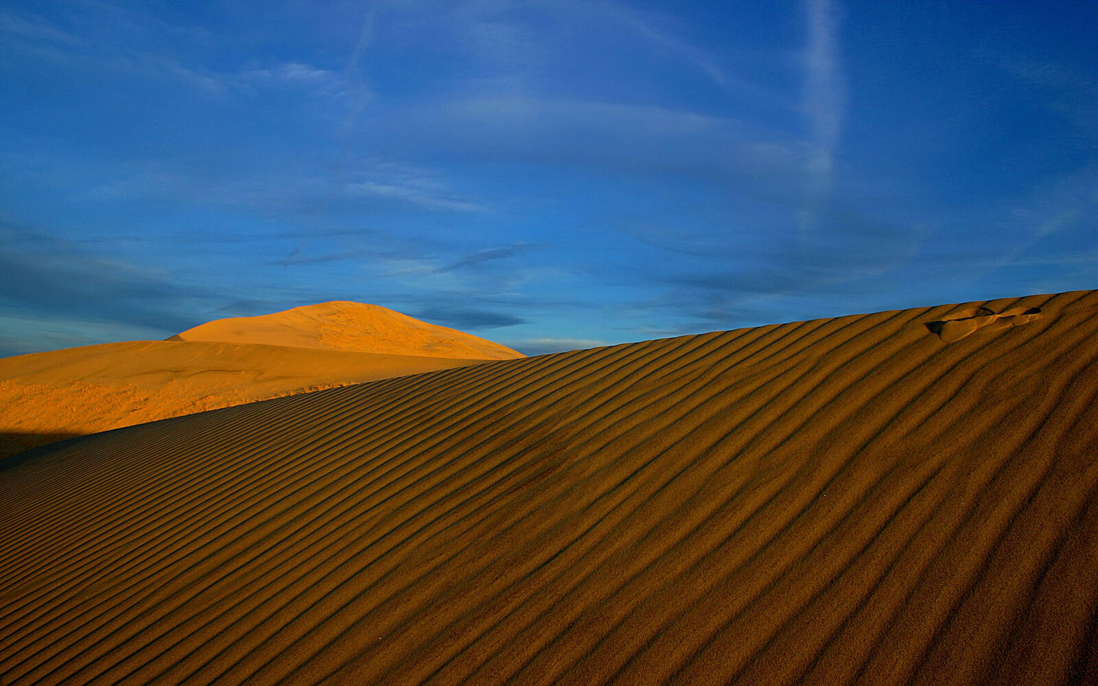 Обои пустыня песок волны на рабочий стол