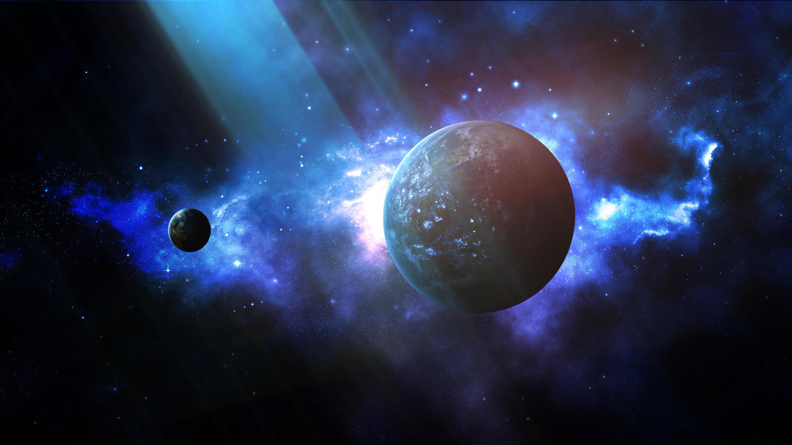 Wallpapers the universe planet vast expanses of space on the desktop