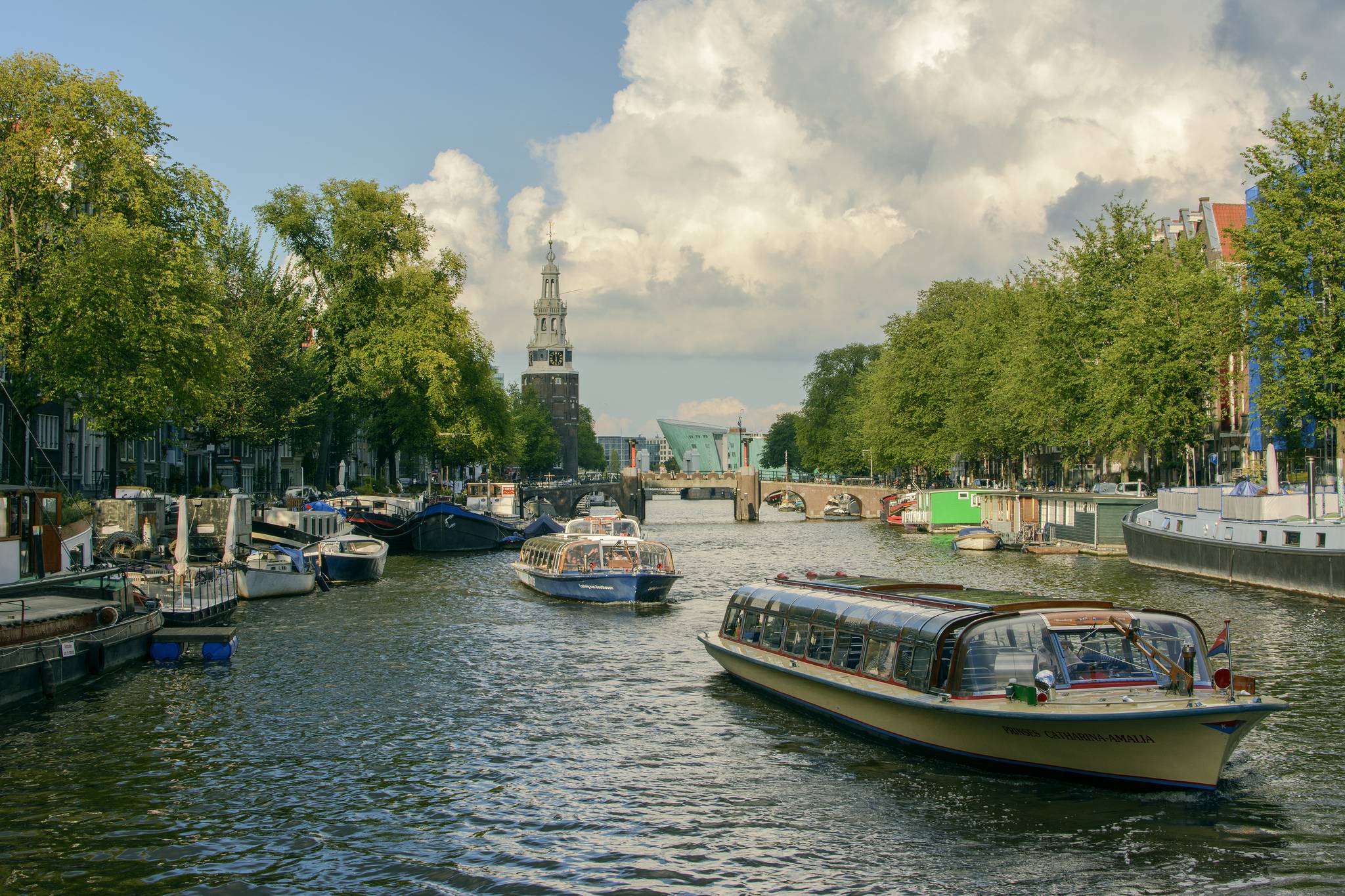 Обои Амстердам корабль панорама на рабочий стол