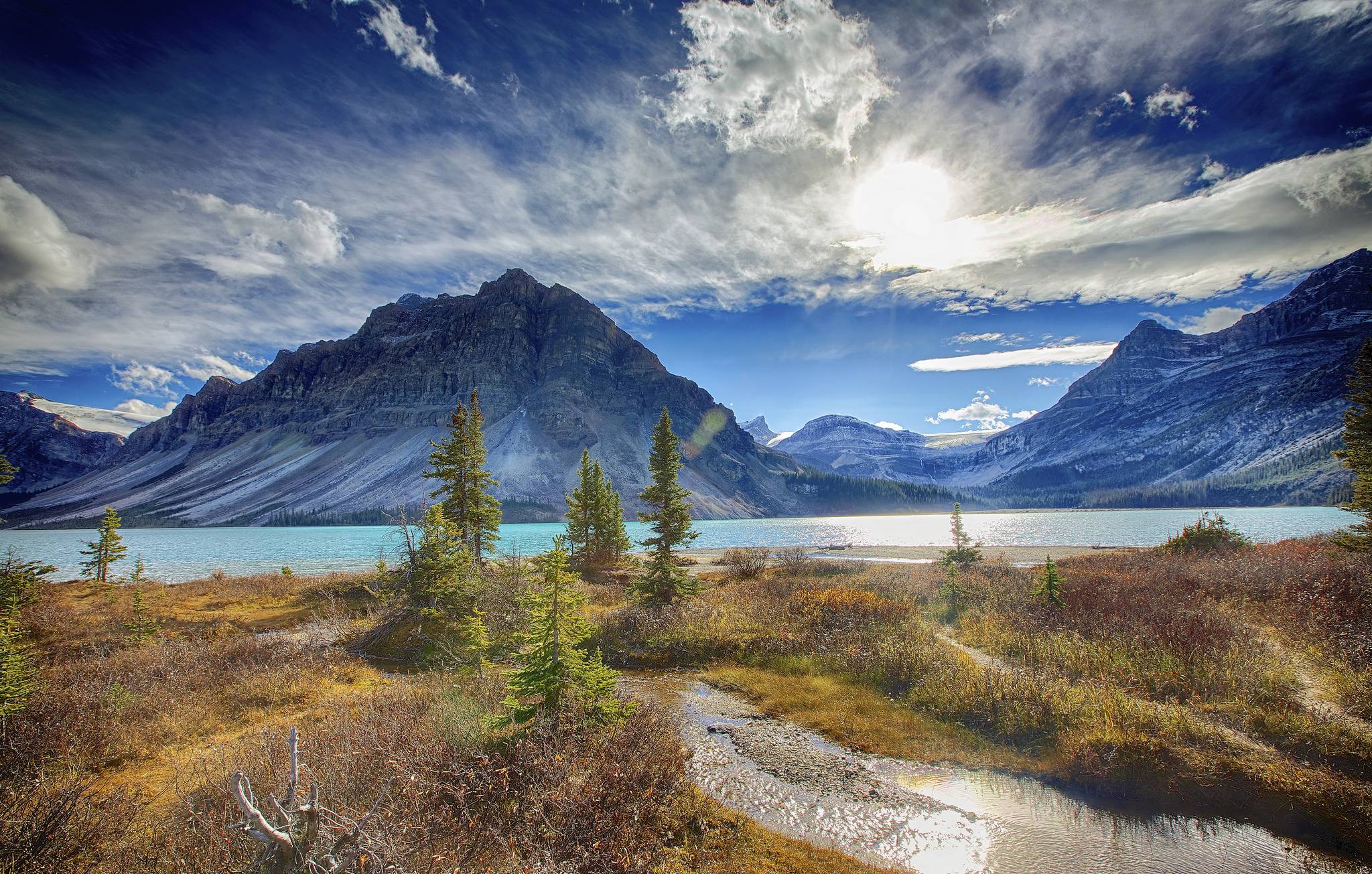 Photo Alberta Banff National Park Bow Lake Free Pictures On Fonwall