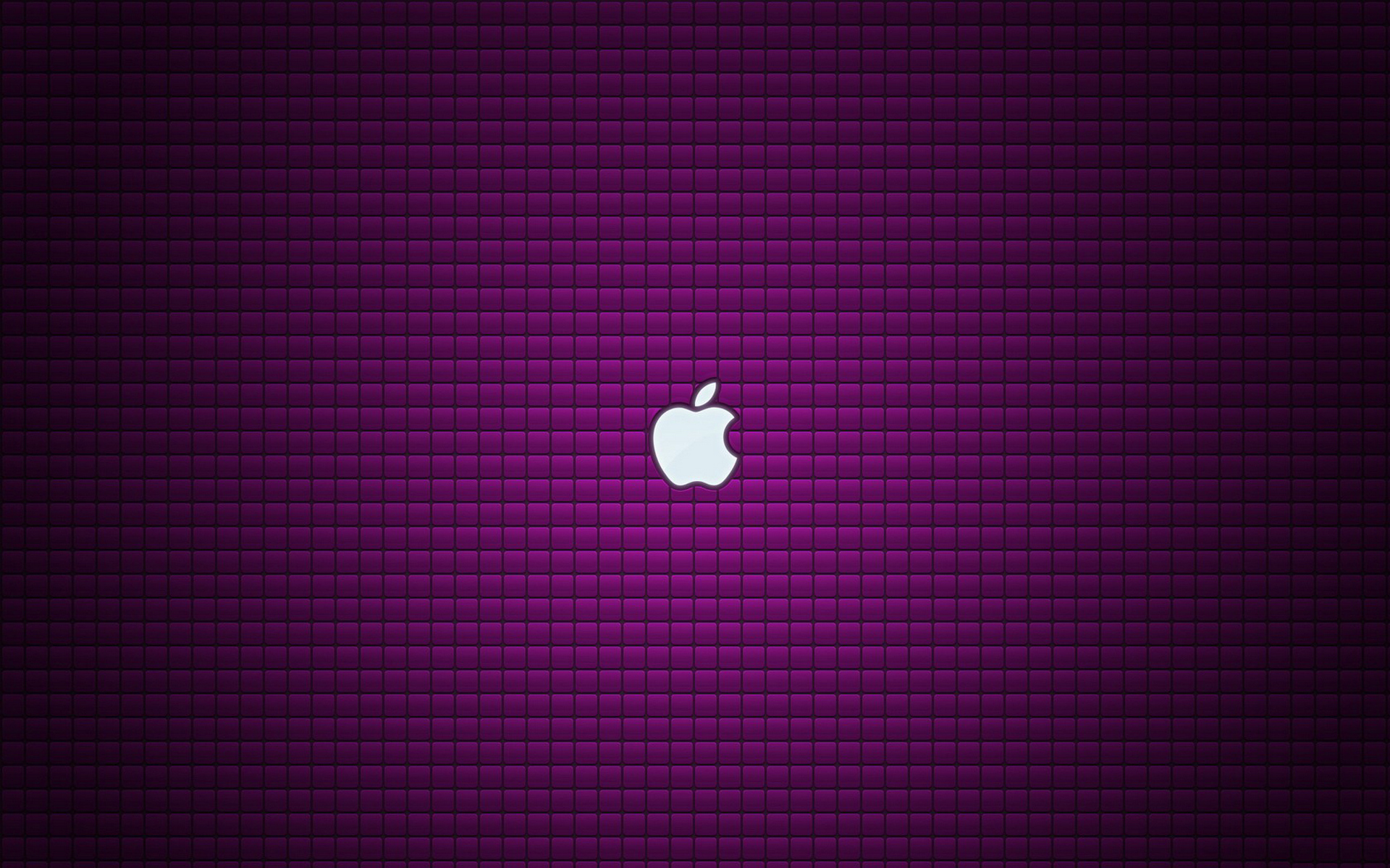 Обои эмблема яблоко фиолетовый фон на рабочий стол