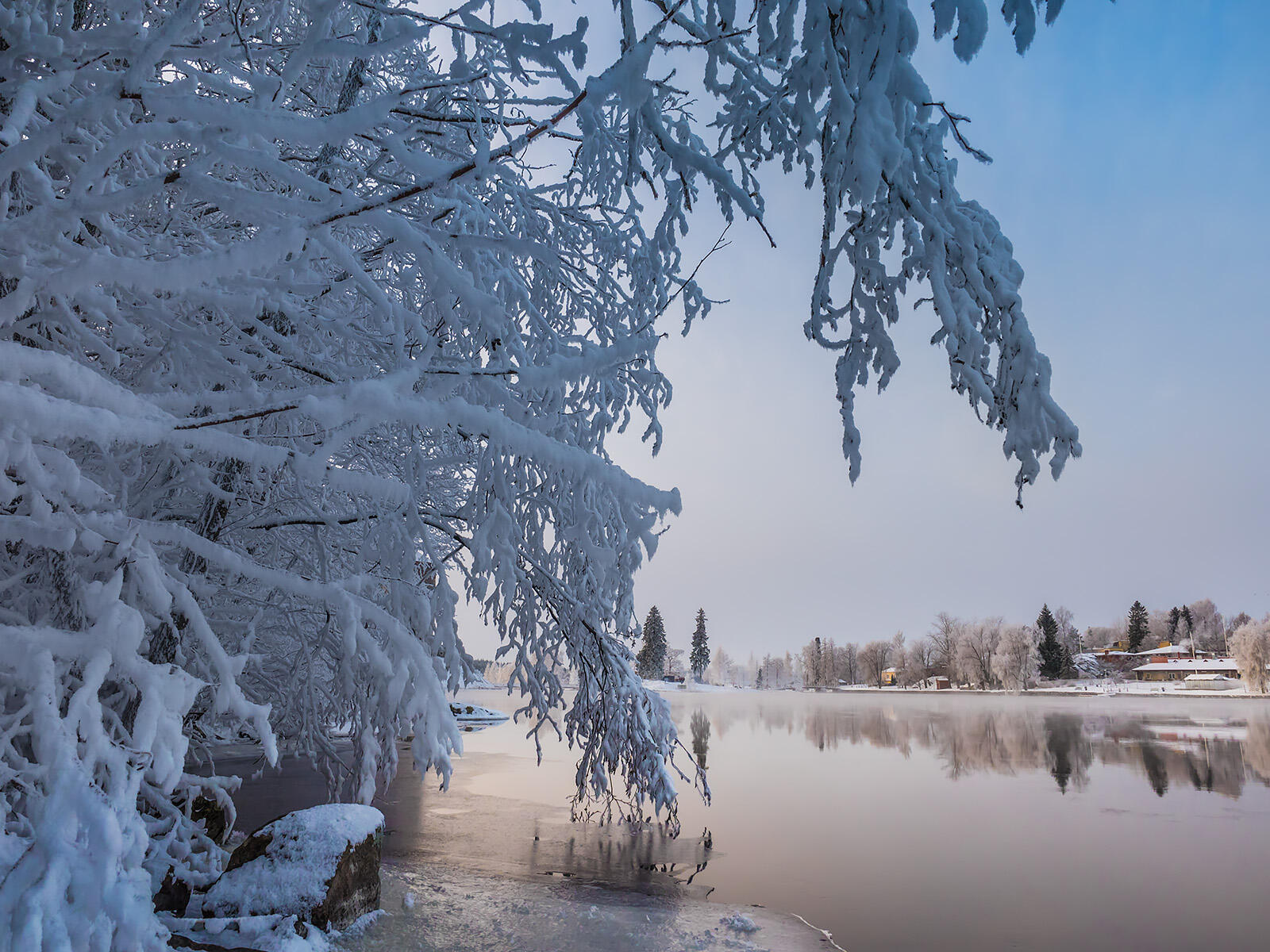 Wallpapers frost body of water landscapes on the desktop