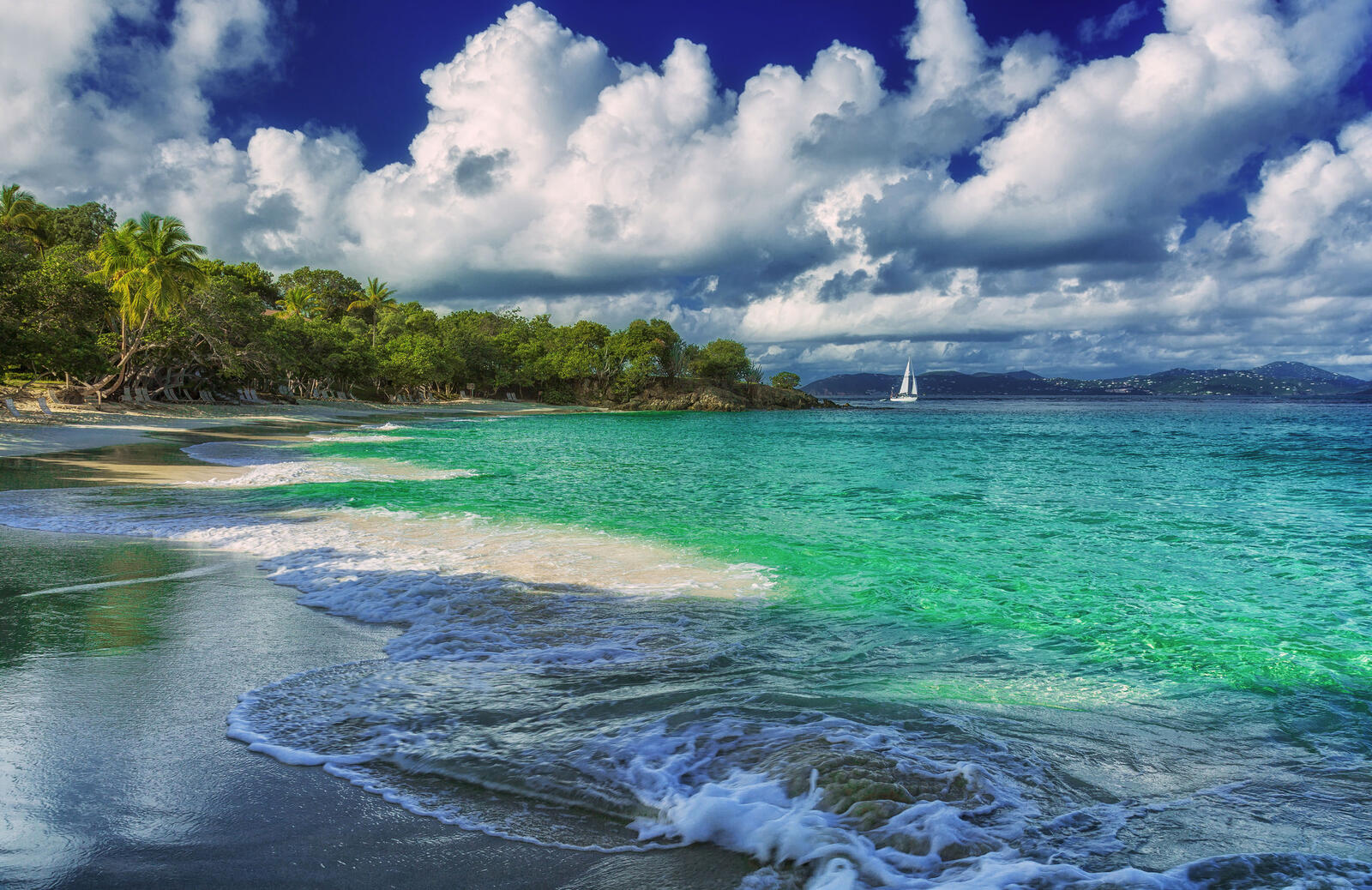 Бесплатное фото Картинки красивые святого иоанна, пляж тертл-бэй бесплатно