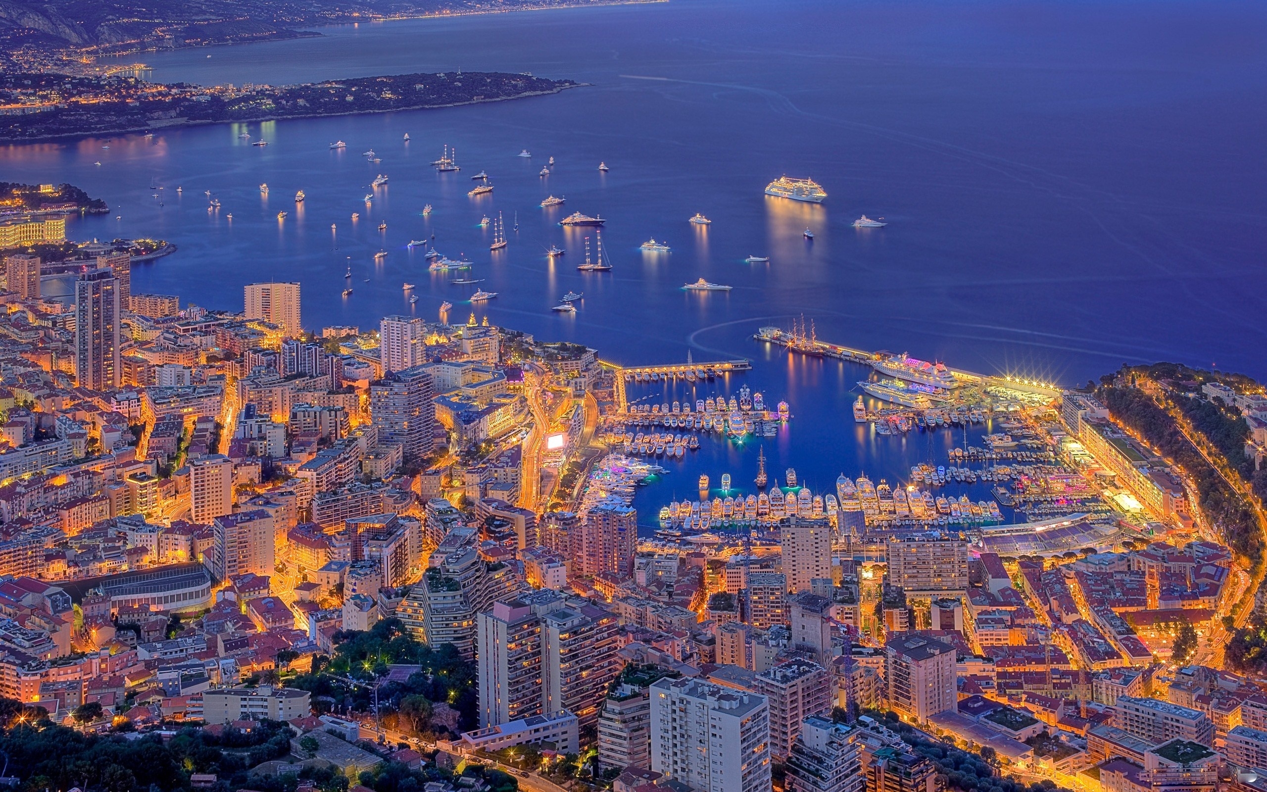 Город ночь Монако скачать