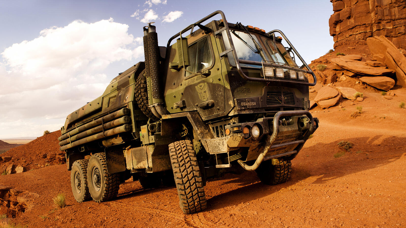 Wallpapers Cargo military SUV truck sand on the desktop