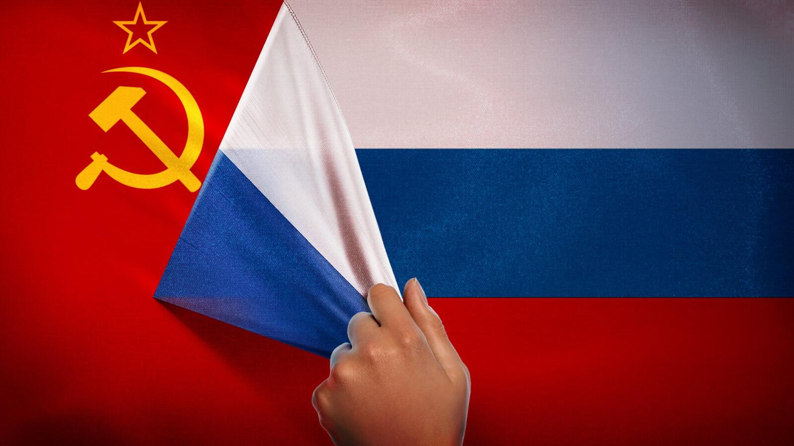 Wallpapers flag USSR Russia on the desktop