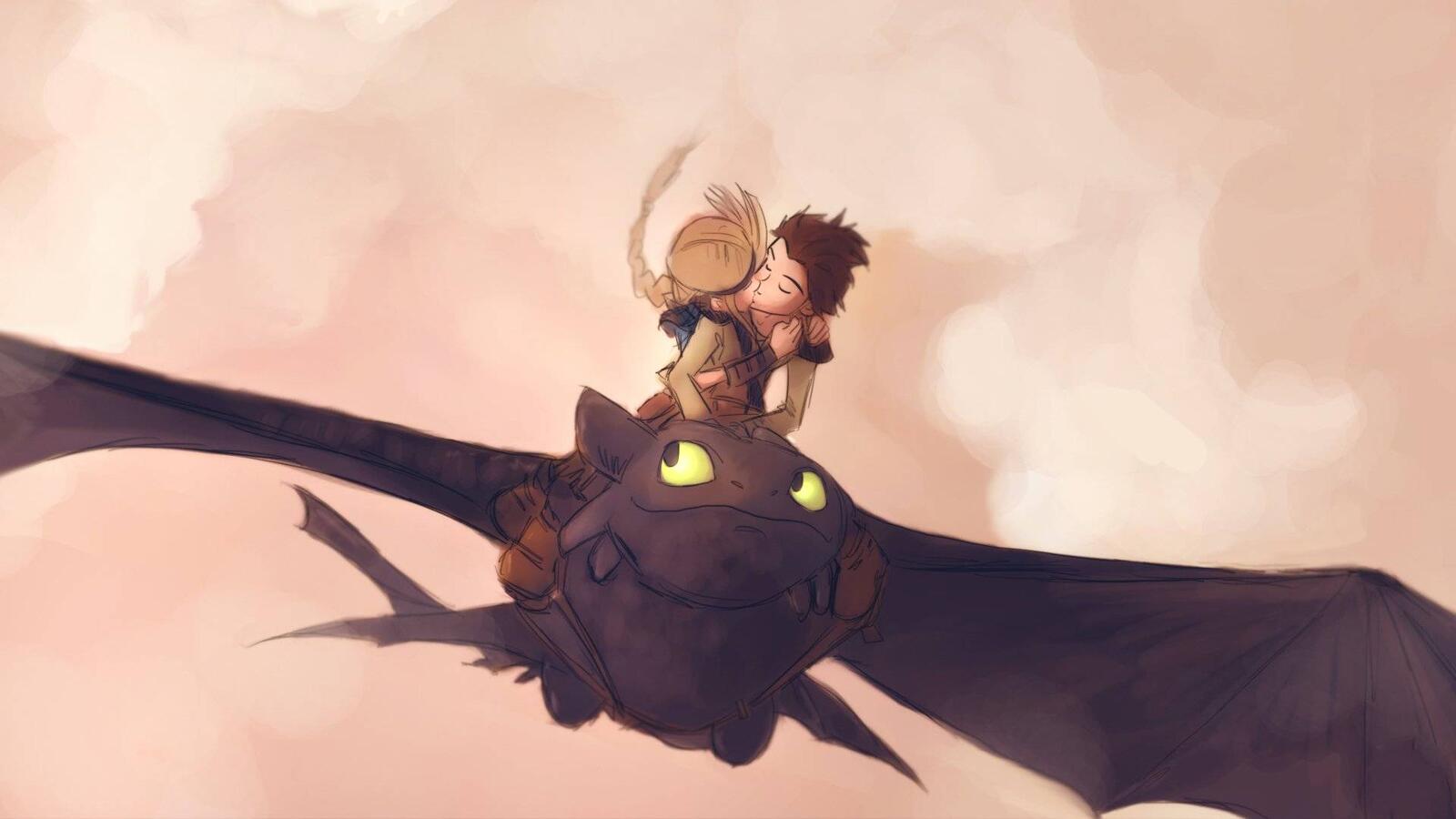 Wallpapers how to train a dragon boy girl on the desktop
