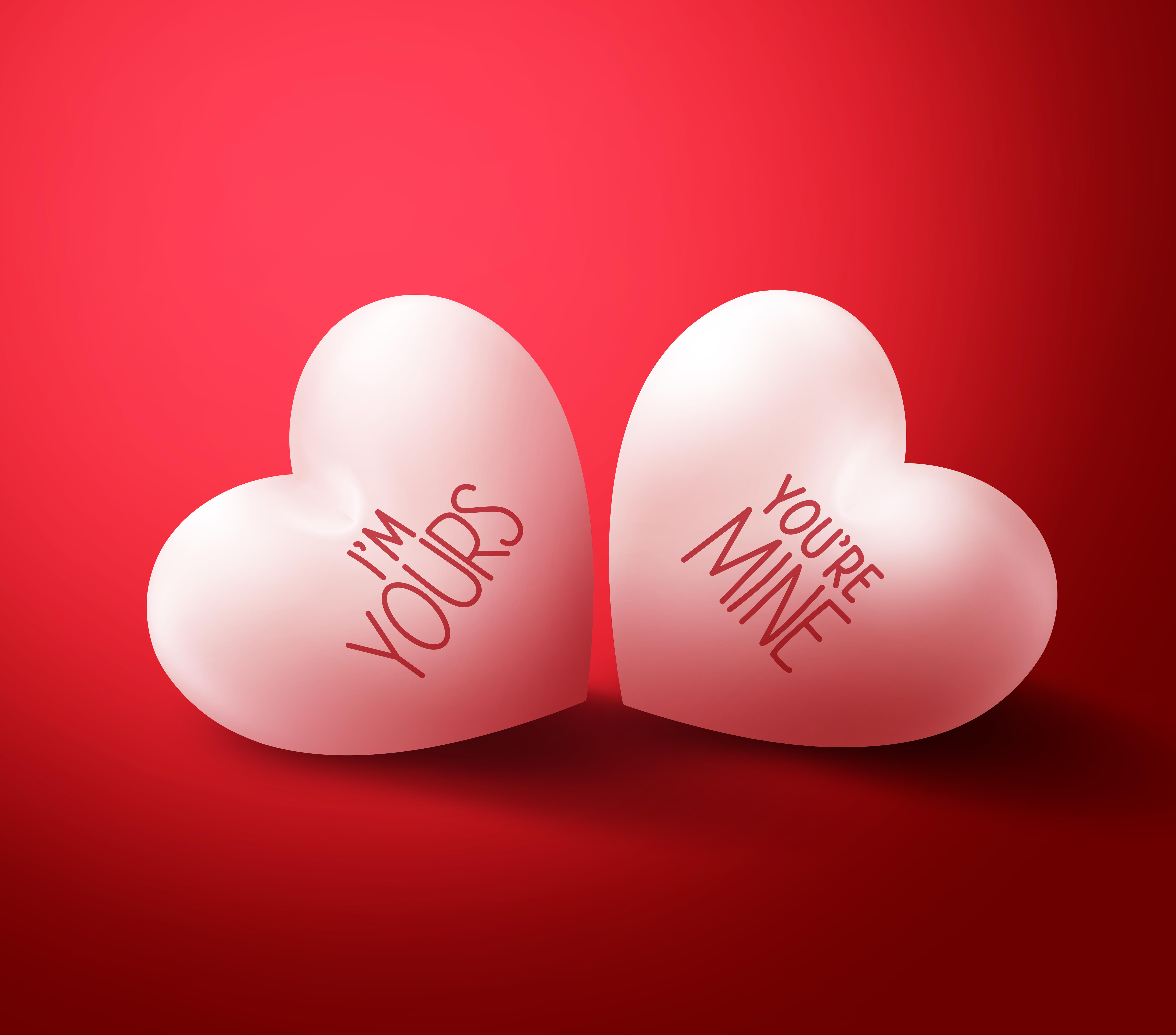 Обои сердца с днём святого валентина день влюбленных на рабочий стол