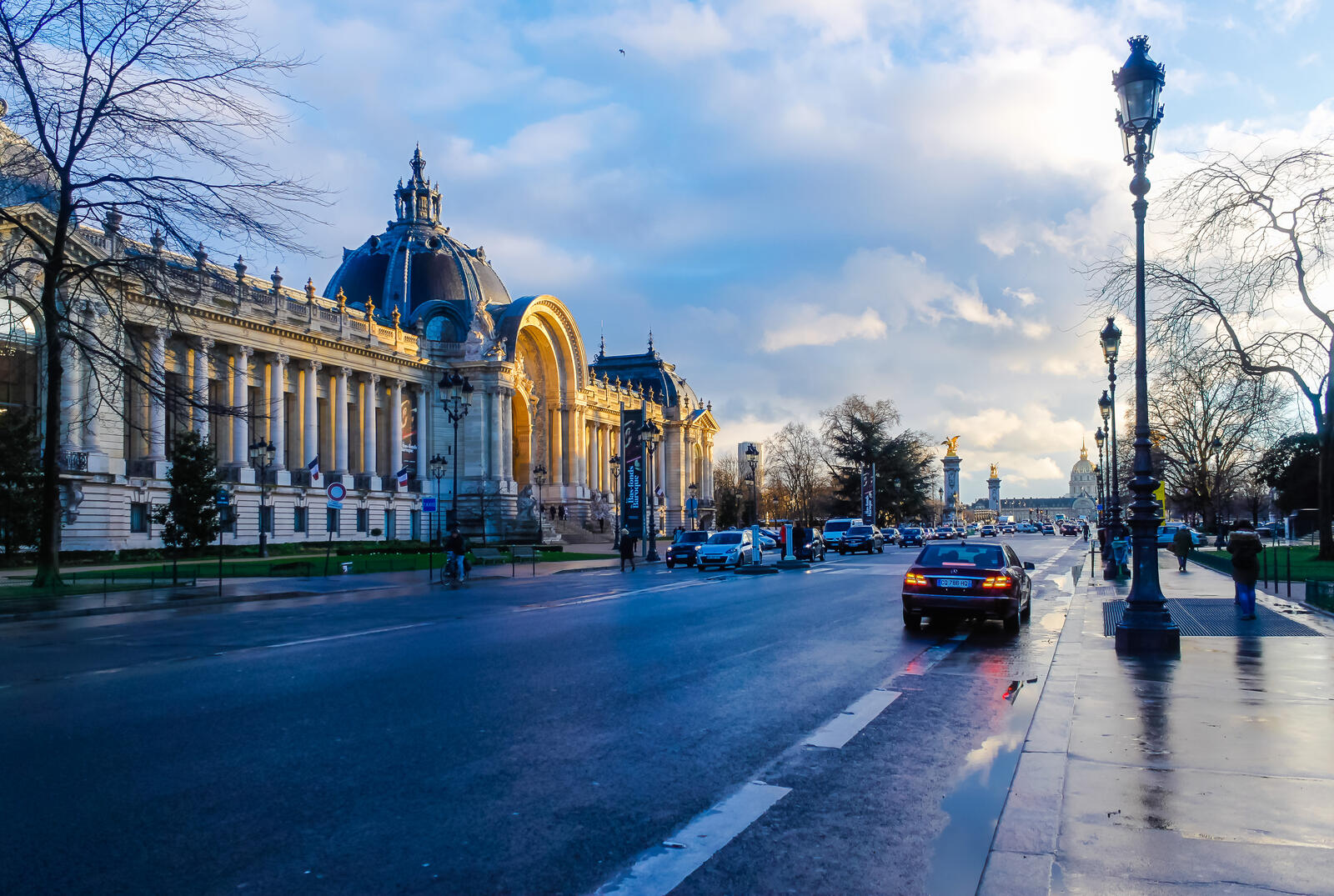 Обои Париж улица дорога на рабочий стол