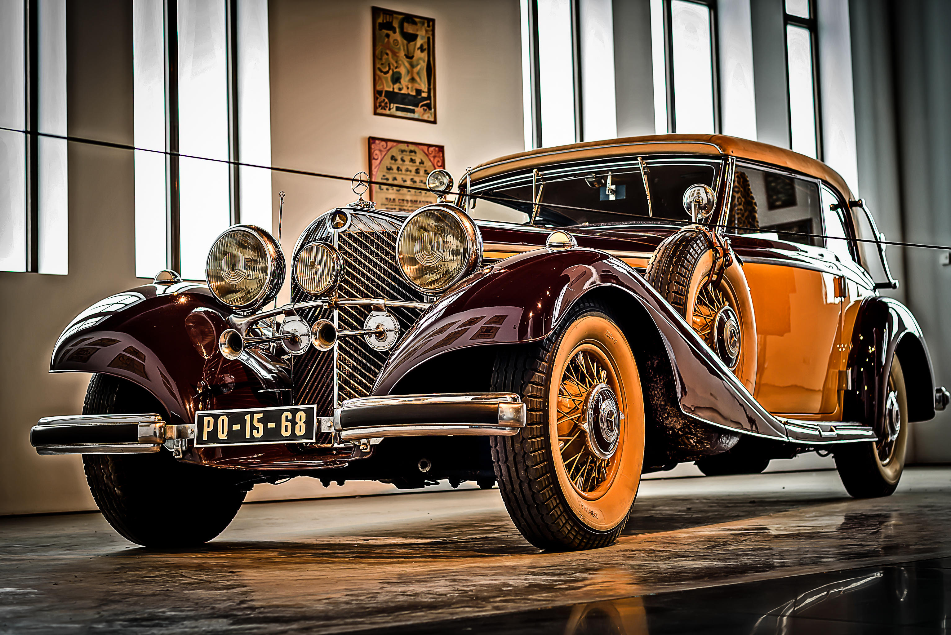 Wallpapers Ancient Mercedes Museum of Cars in Malaga Malaga on the desktop