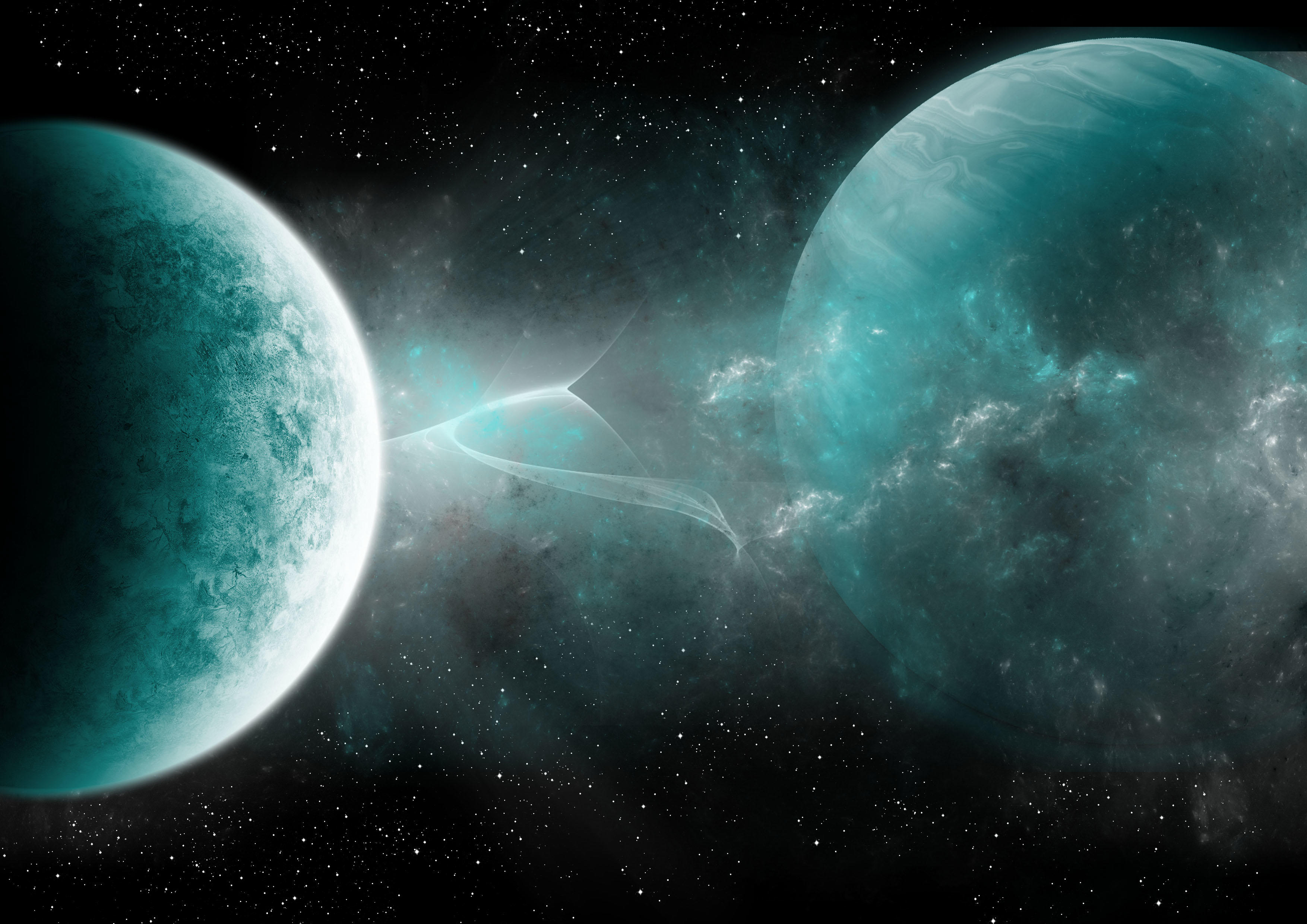 Wallpapers weightlessness universe planets on the desktop