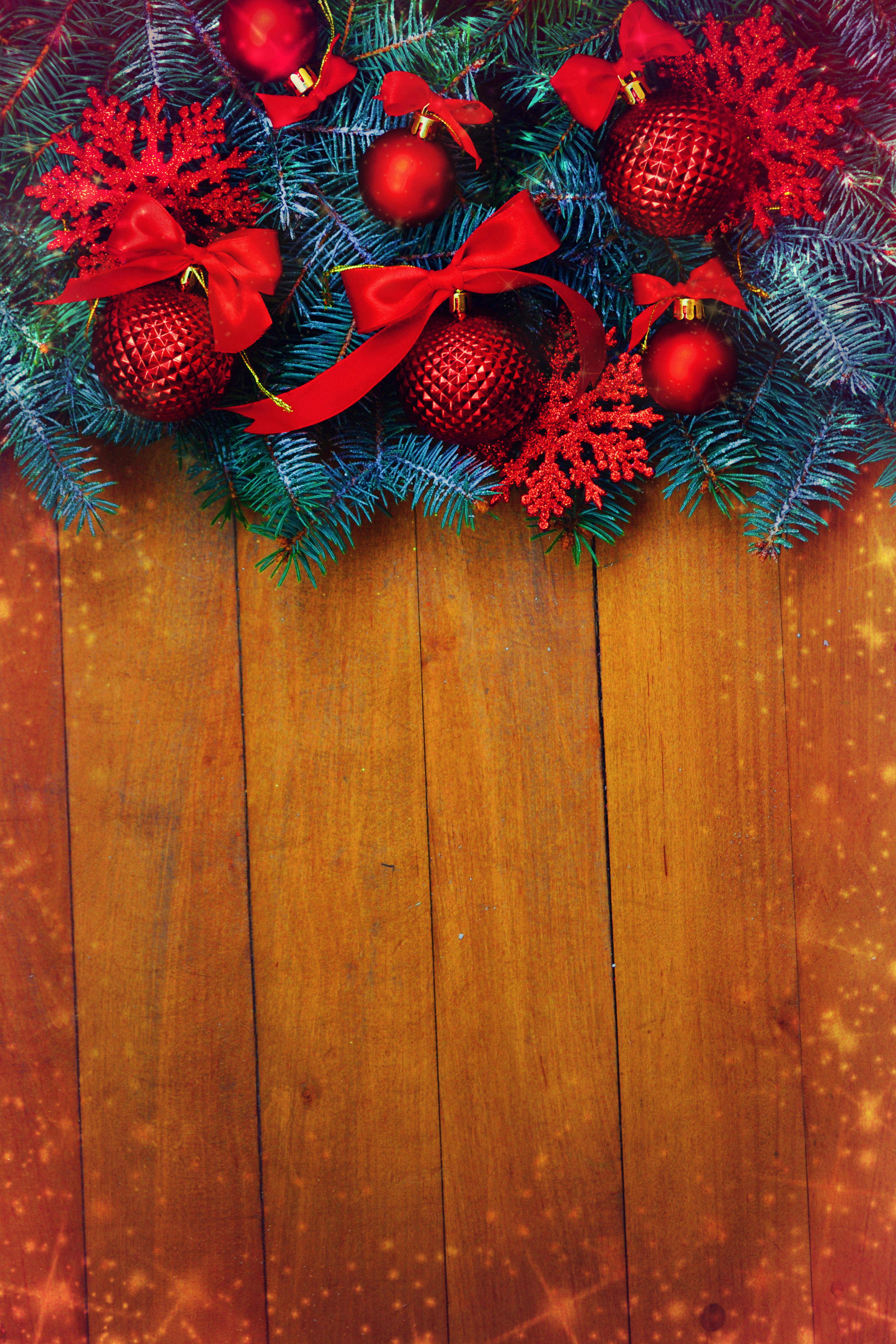 Wallpapers fir branches decorations new year on the desktop