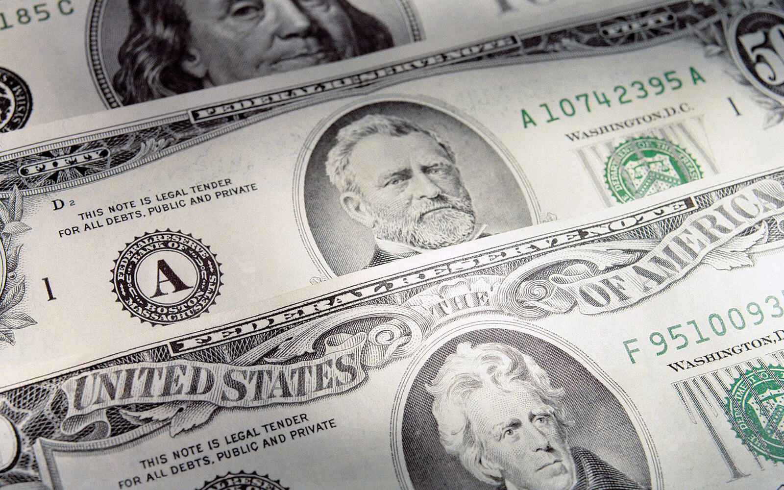 Wallpapers bucks banknotes bills on the desktop