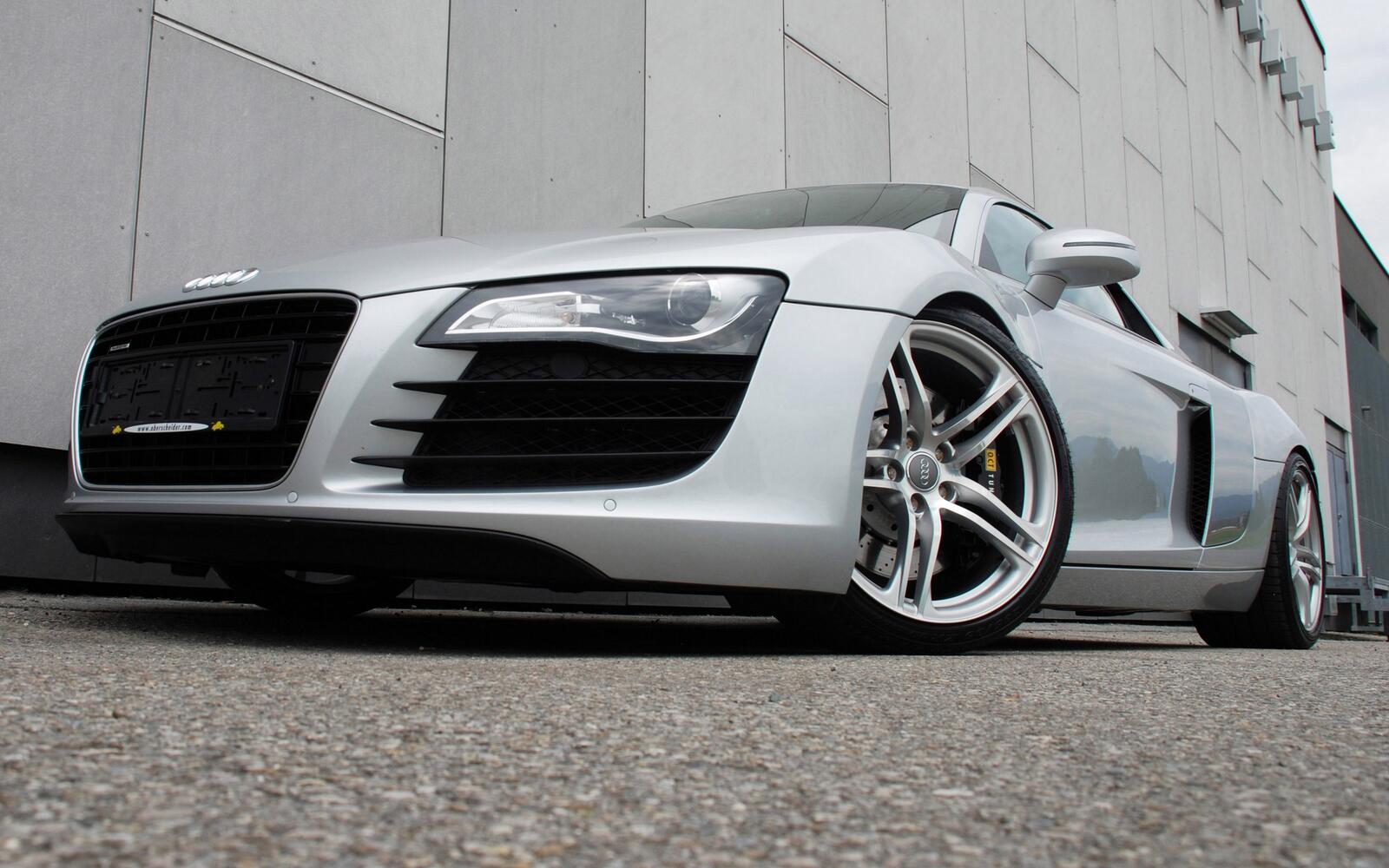 Wallpapers Audi silver sports car on the desktop