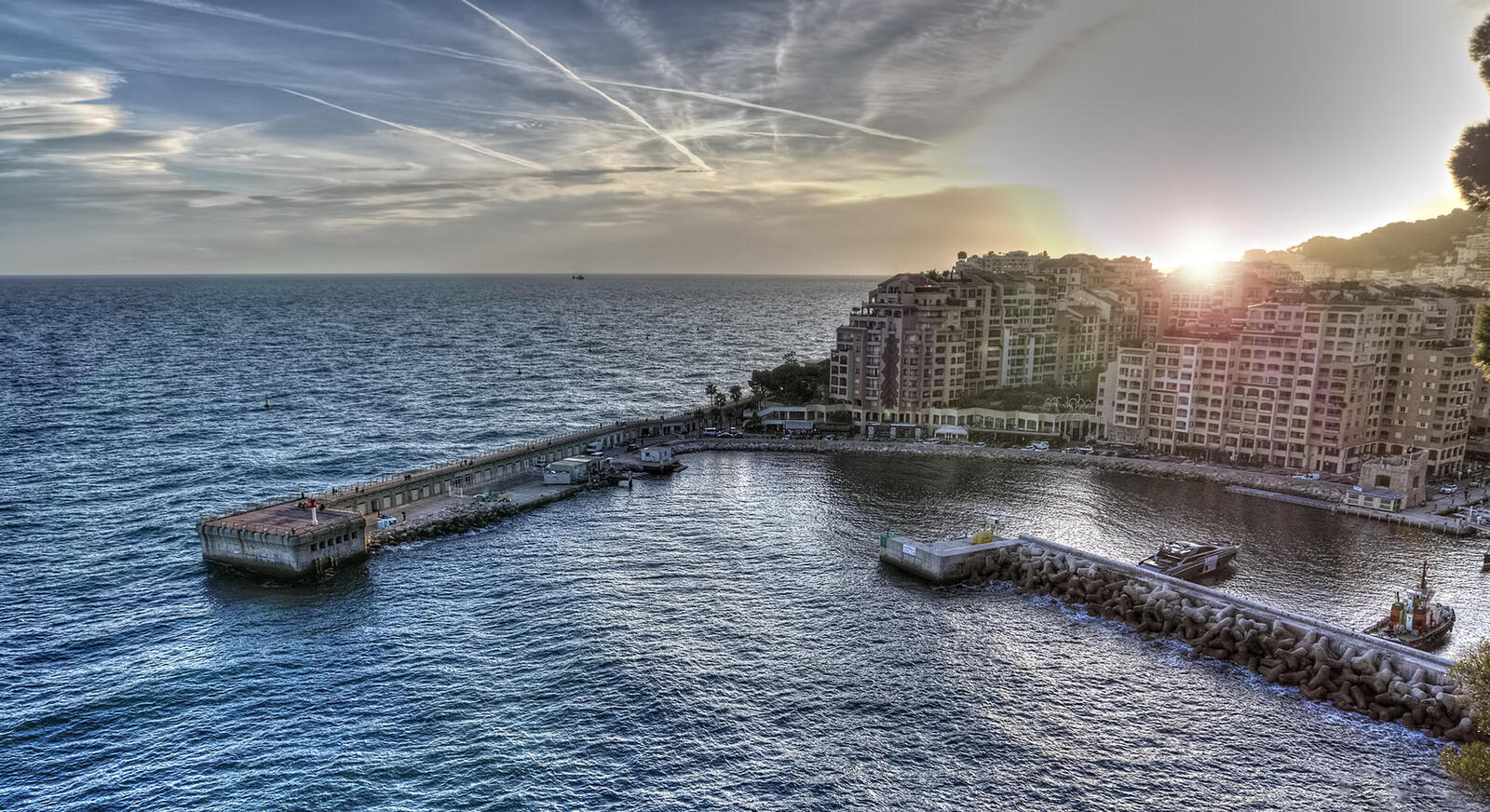 Обои Monaco море город на рабочий стол